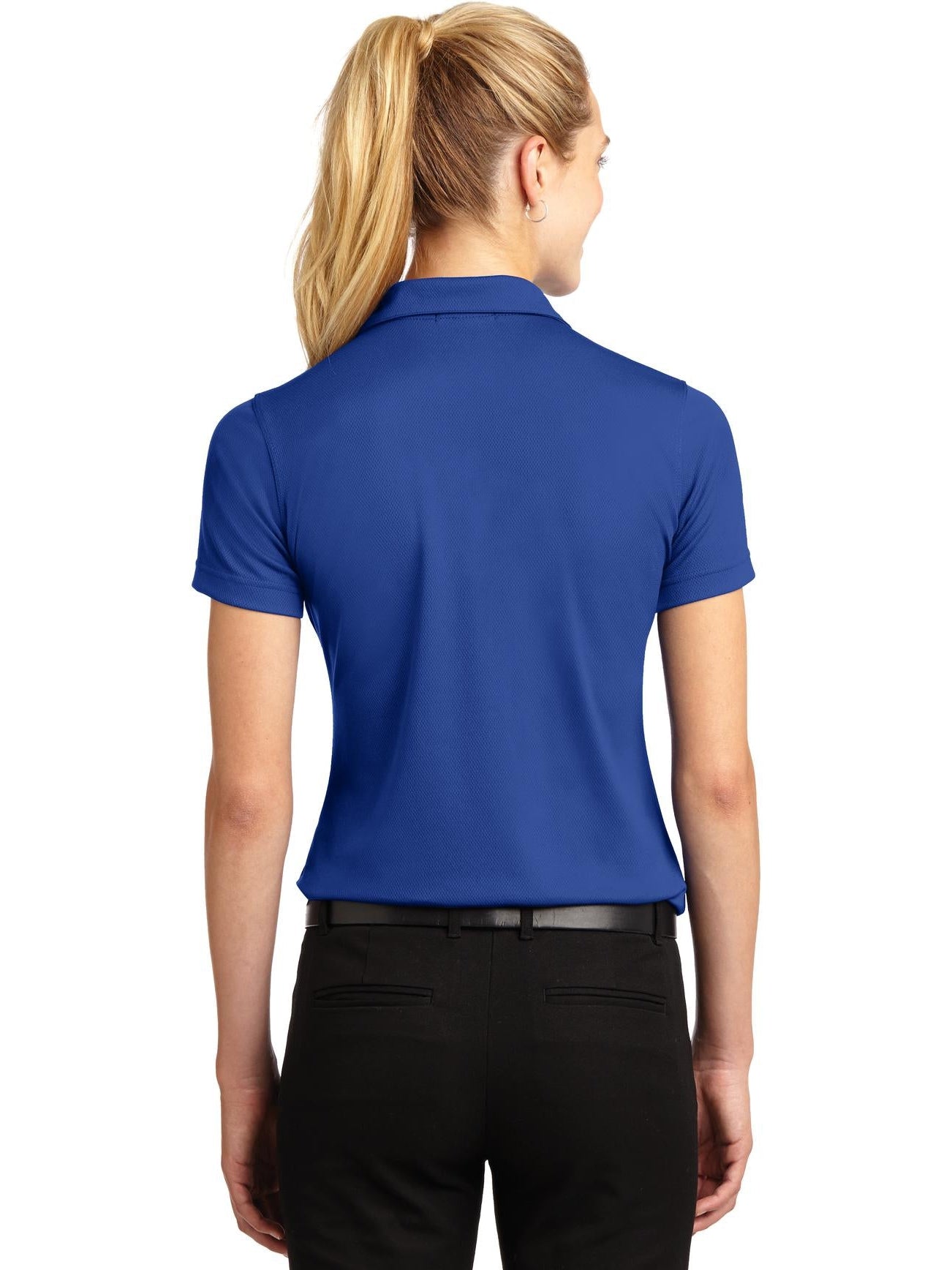 no-logo Port Authority Ladies Dri-Mesh V-Neck Polo Shirt-Regular-Port Authority-Thread Logic