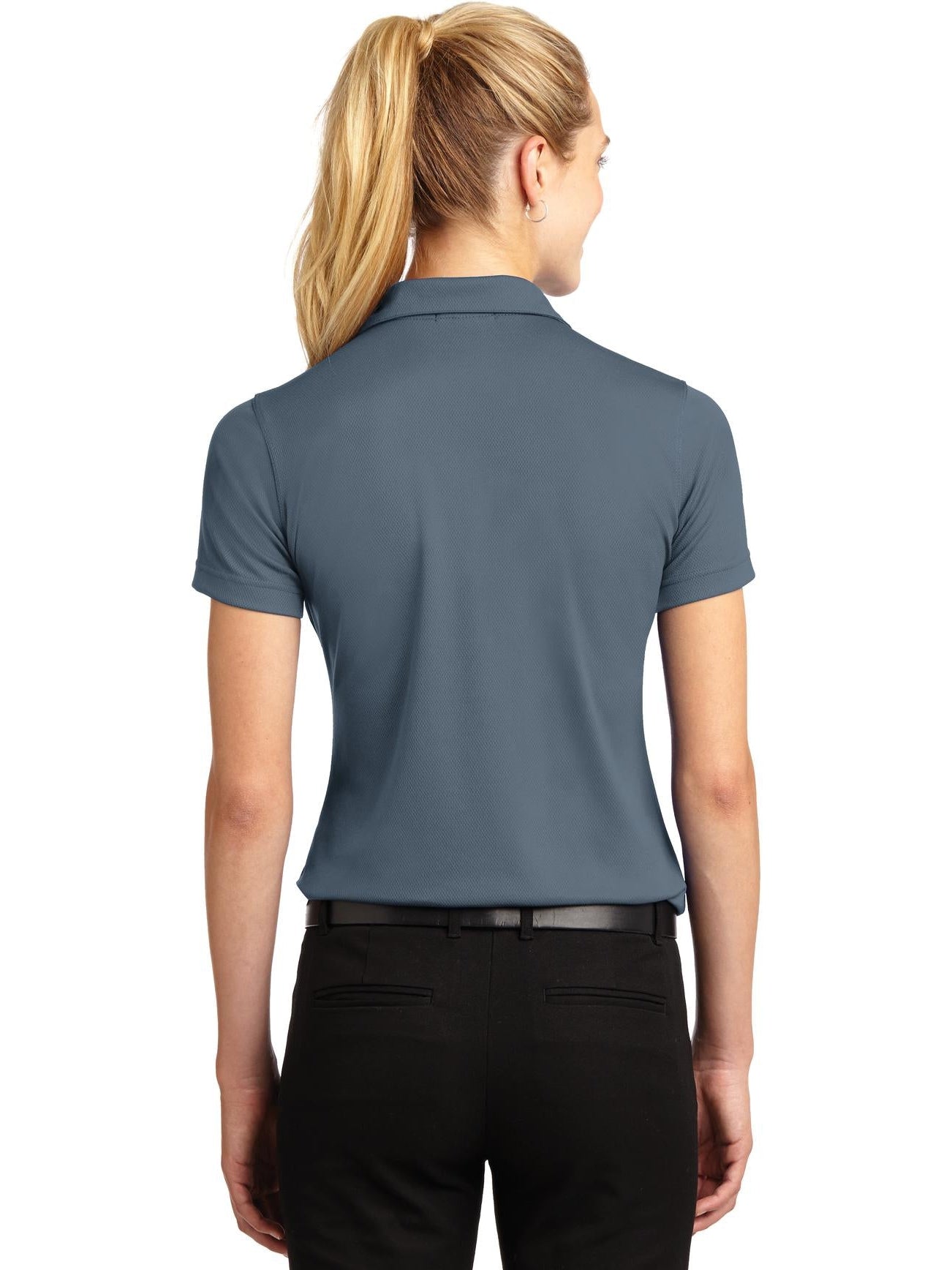 no-logo Port Authority Ladies Dri-Mesh V-Neck Polo Shirt-Regular-Port Authority-Thread Logic