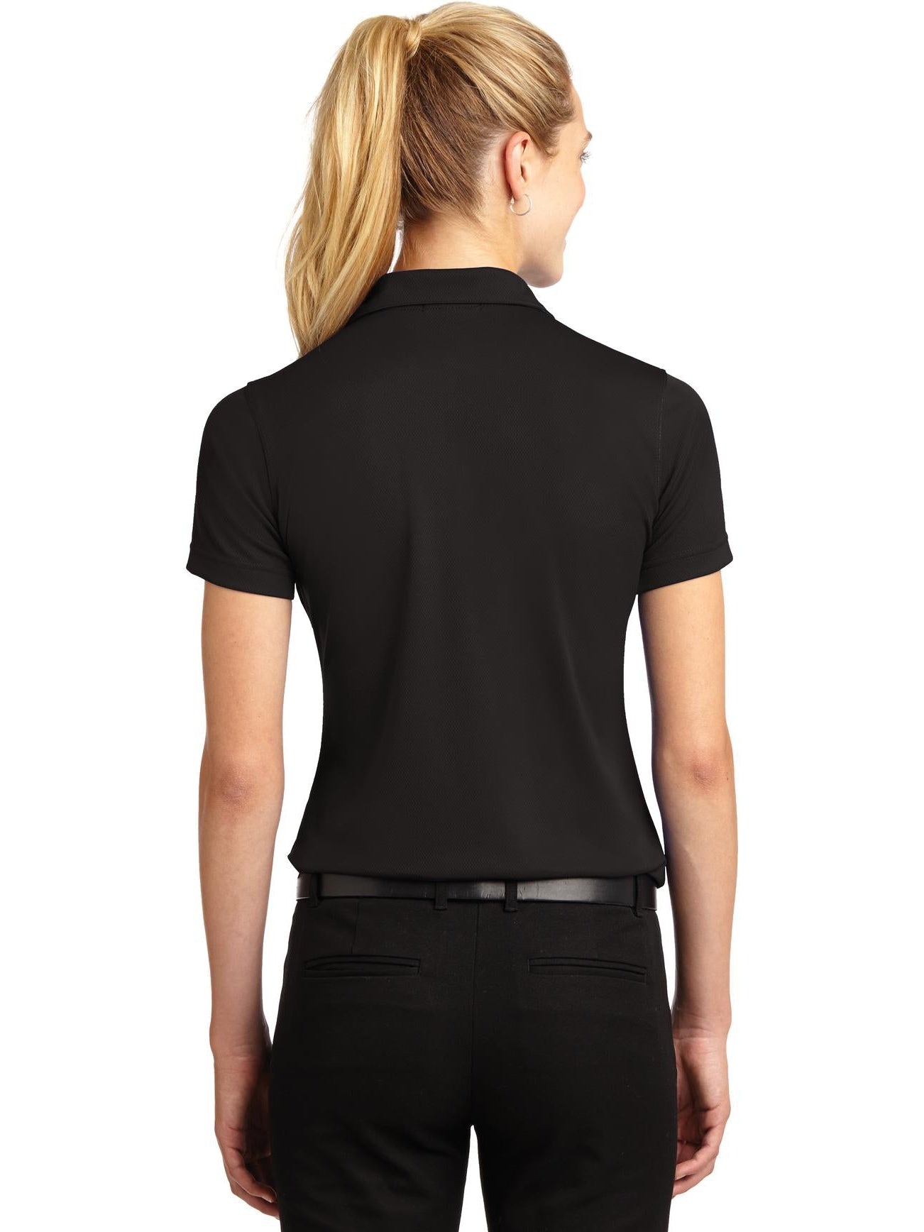 no-logo Port Authority Ladies Dri-Mesh V-Neck Polo Shirt-Regular-Port Authority-Thread Logic