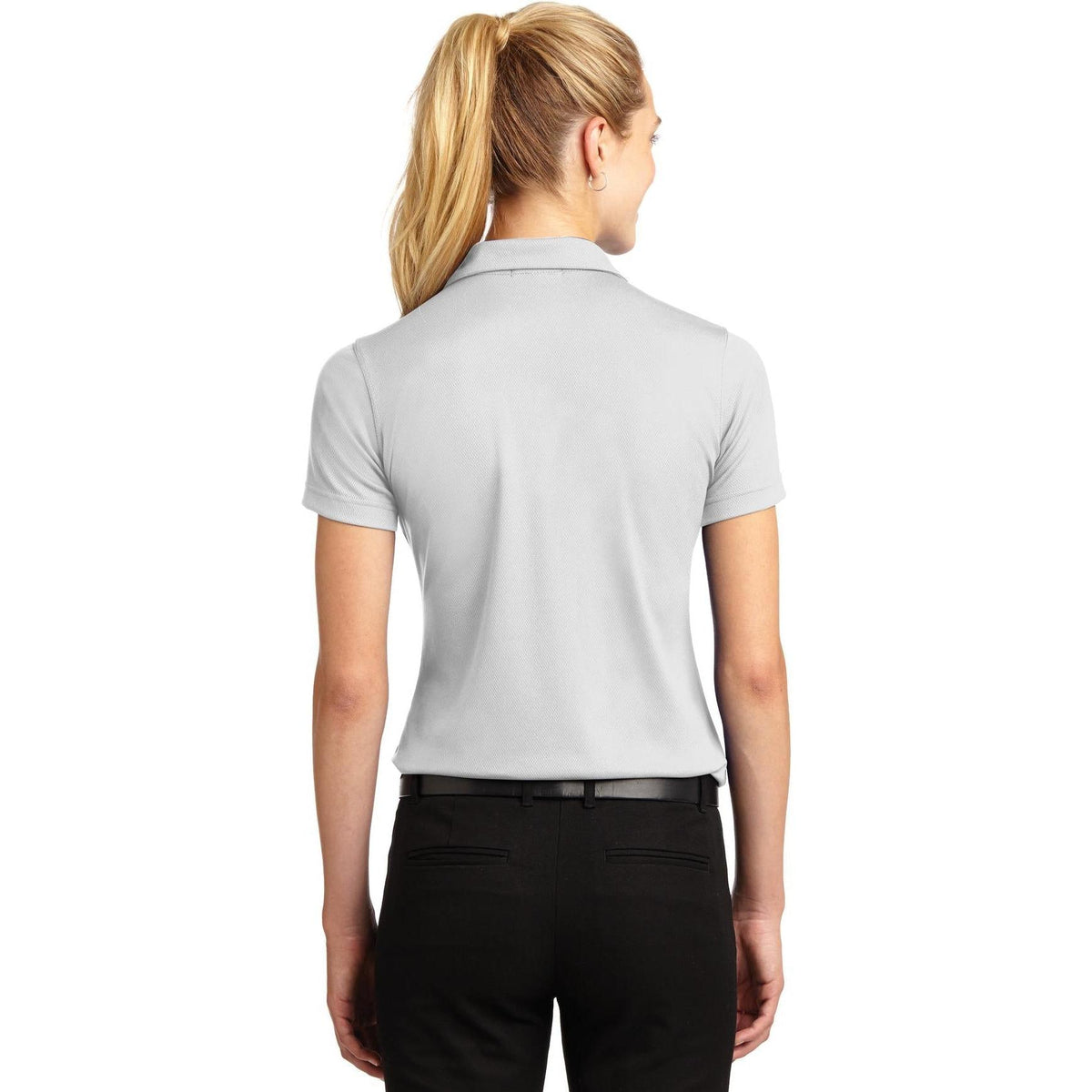 no-logo Sport-Tek Women's Dri-Mesh V-Neck Polo Shirt-Regular-Sport-Tek-Thread Logic