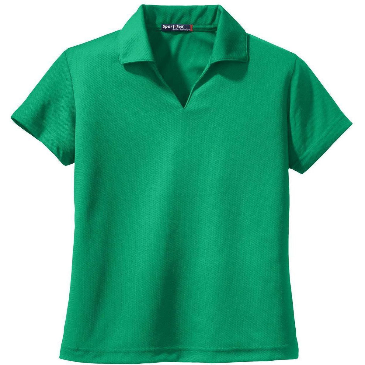 no-logo Sport-Tek Women's Dri-Mesh V-Neck Polo Shirt-Regular-Sport-Tek-Kelly Green-S-Thread Logic