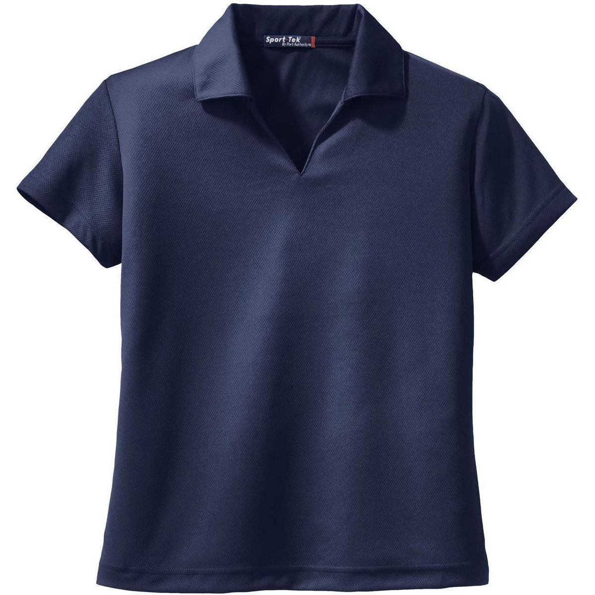 no-logo Sport-Tek Women's Dri-Mesh V-Neck Polo Shirt-Regular-Sport-Tek-Navy-S-Thread Logic