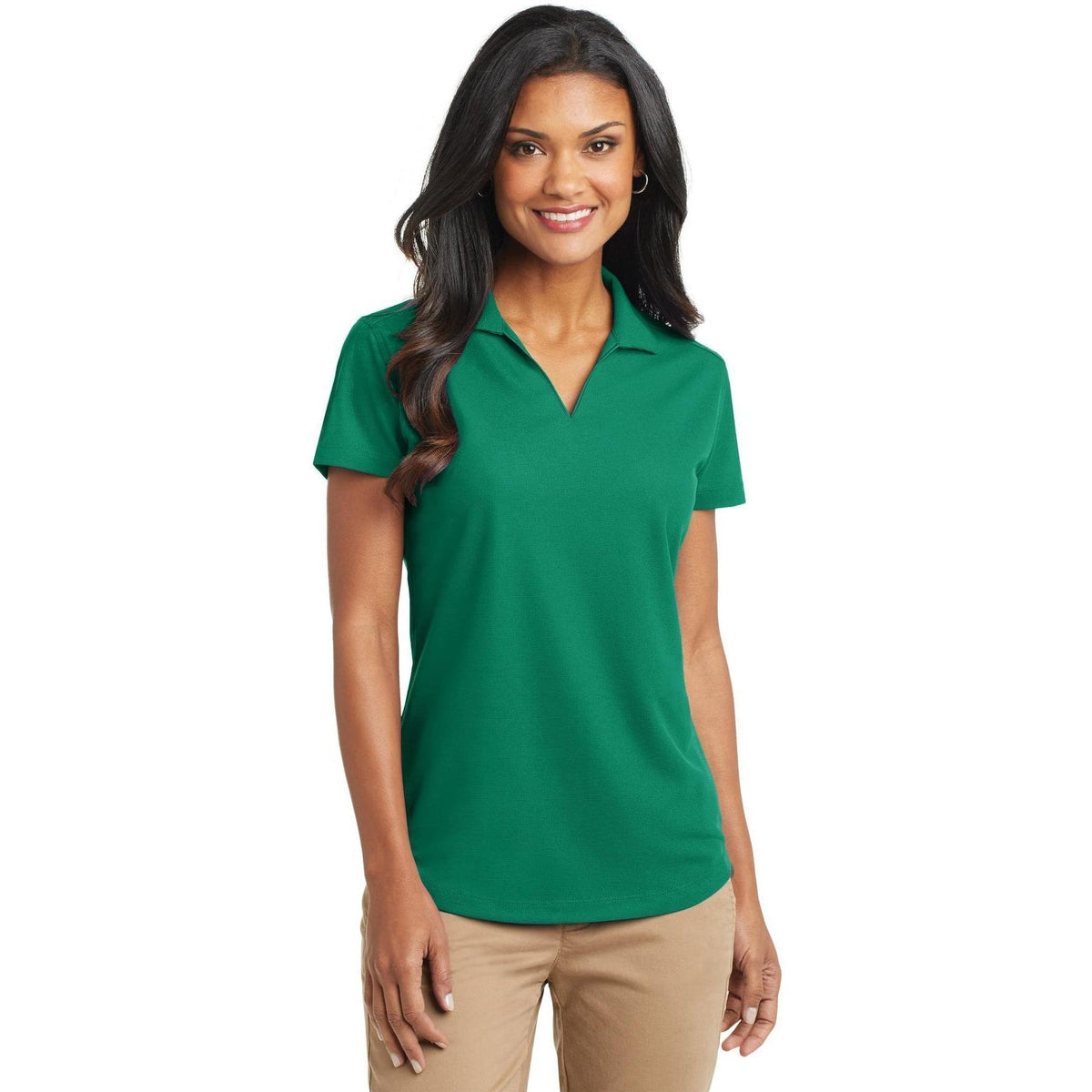 no-logo Port Authority Women's Dry Zone Grid Polo-Regular-Port Authority-Thread Logic