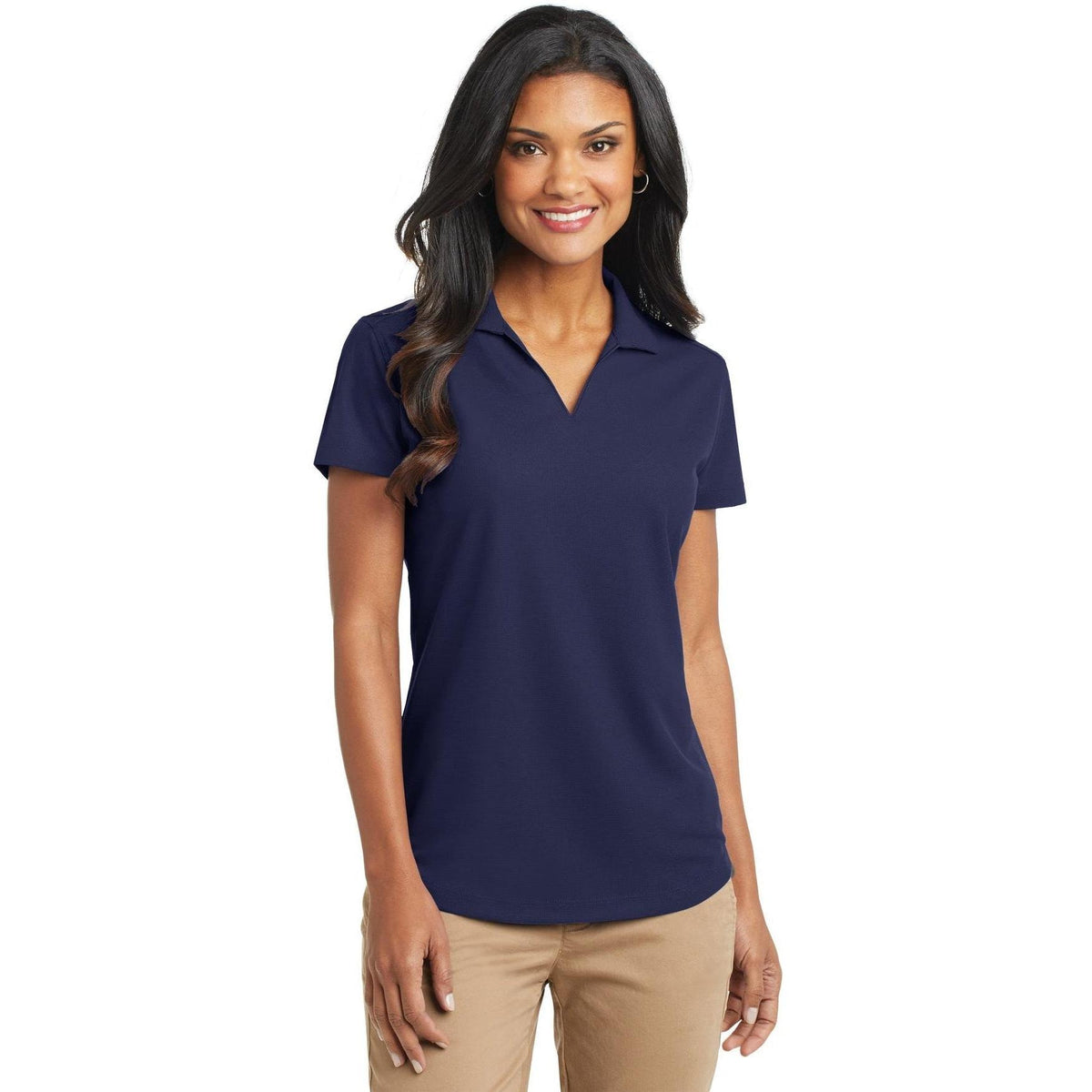 no-logo Port Authority Women's Dry Zone Grid Polo-Regular-Port Authority-Thread Logic