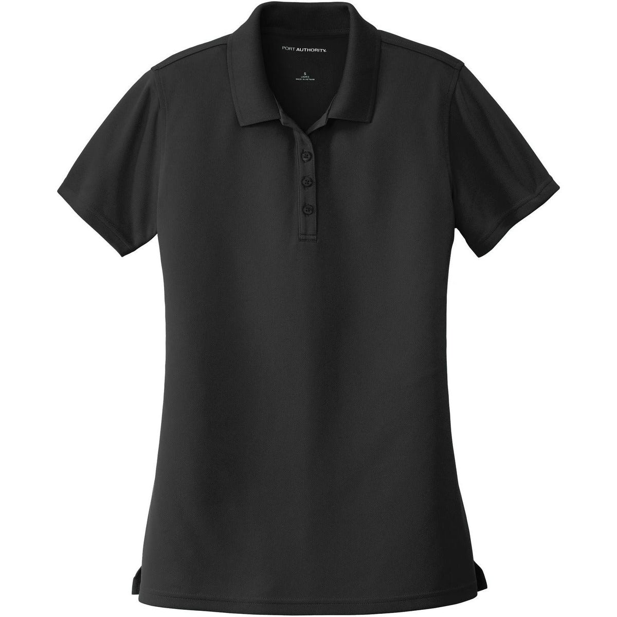 no-logo Port Authority Women's Dry Zone UV Micro-Mesh Polo-Regular-Port Authority-Deep Black-XS-Thread Logic