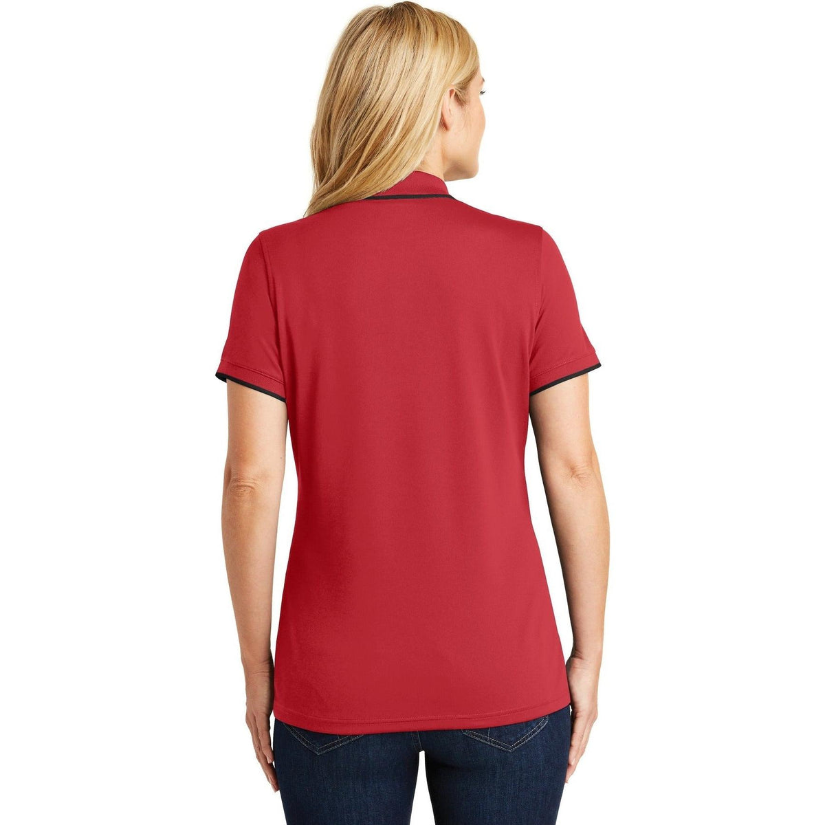 no-logo Port Authority Women's Dry Zone UV Micro-Mesh Tipped Polo-Regular-Port Authority-Thread Logic