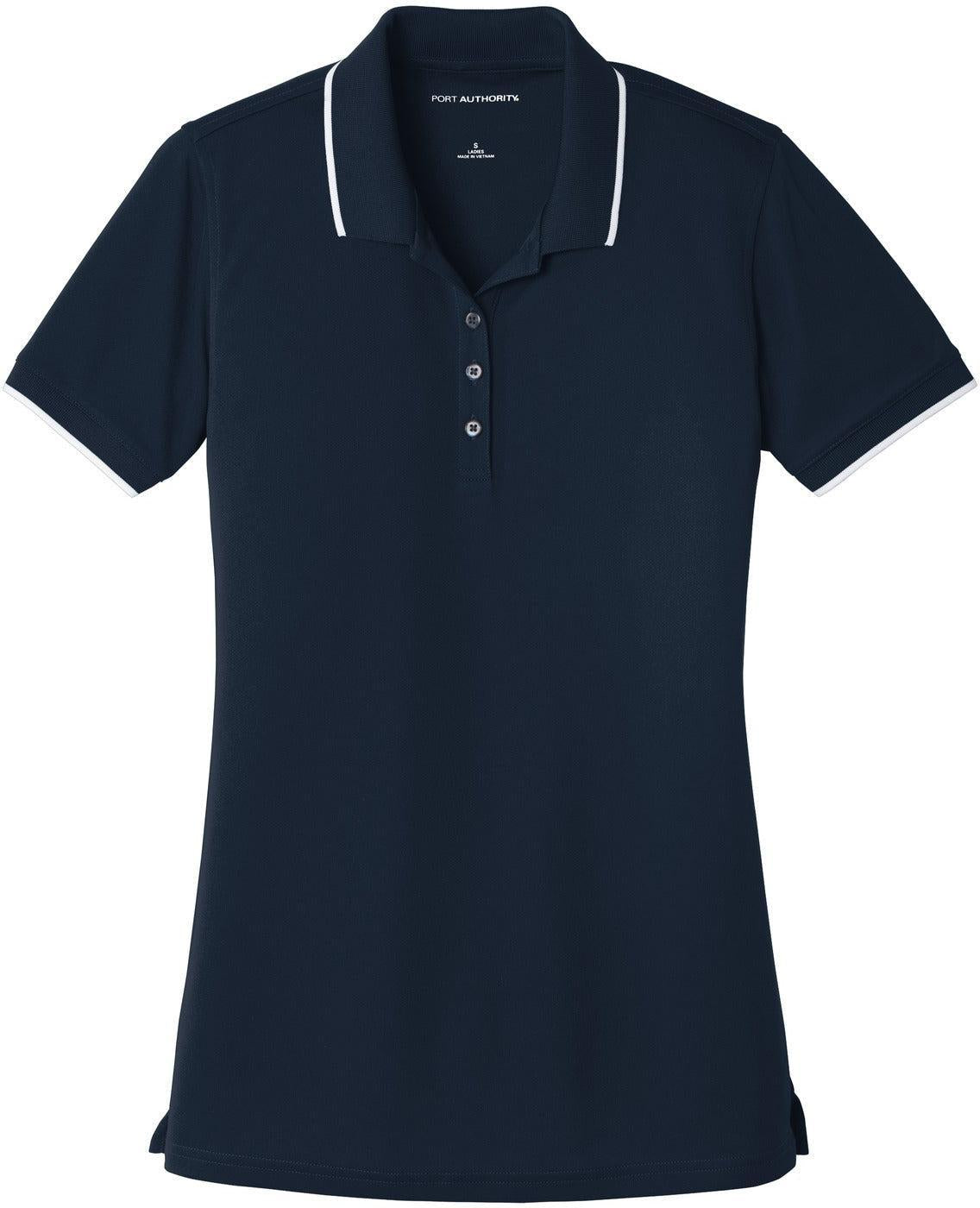 Port Authority Ladies Dry Zone UV Micro-Mesh Tipped Polo
