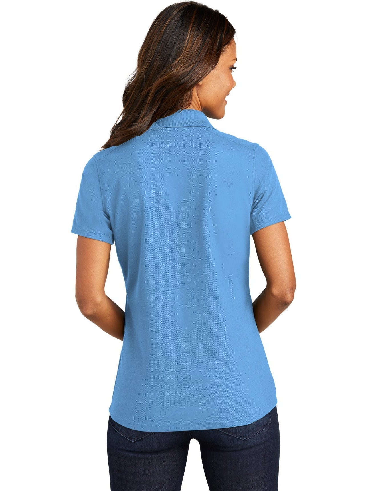no-logo Port Authority Ladies EZPerformance Pique Polo-Regular-Port Authority-Thread Logic