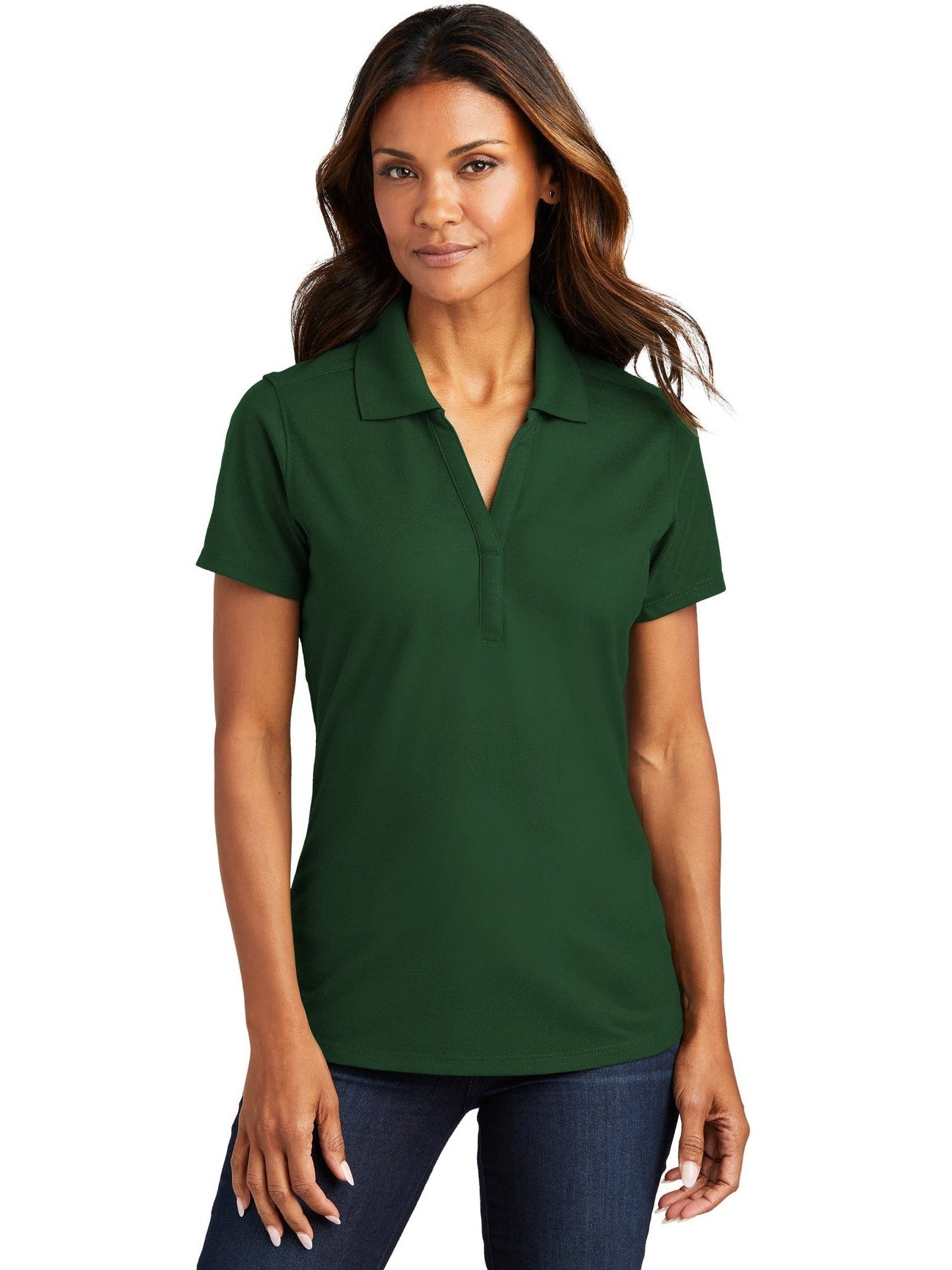 no-logo Port Authority Ladies EZPerformance Pique Polo-Regular-Port Authority-Thread Logic