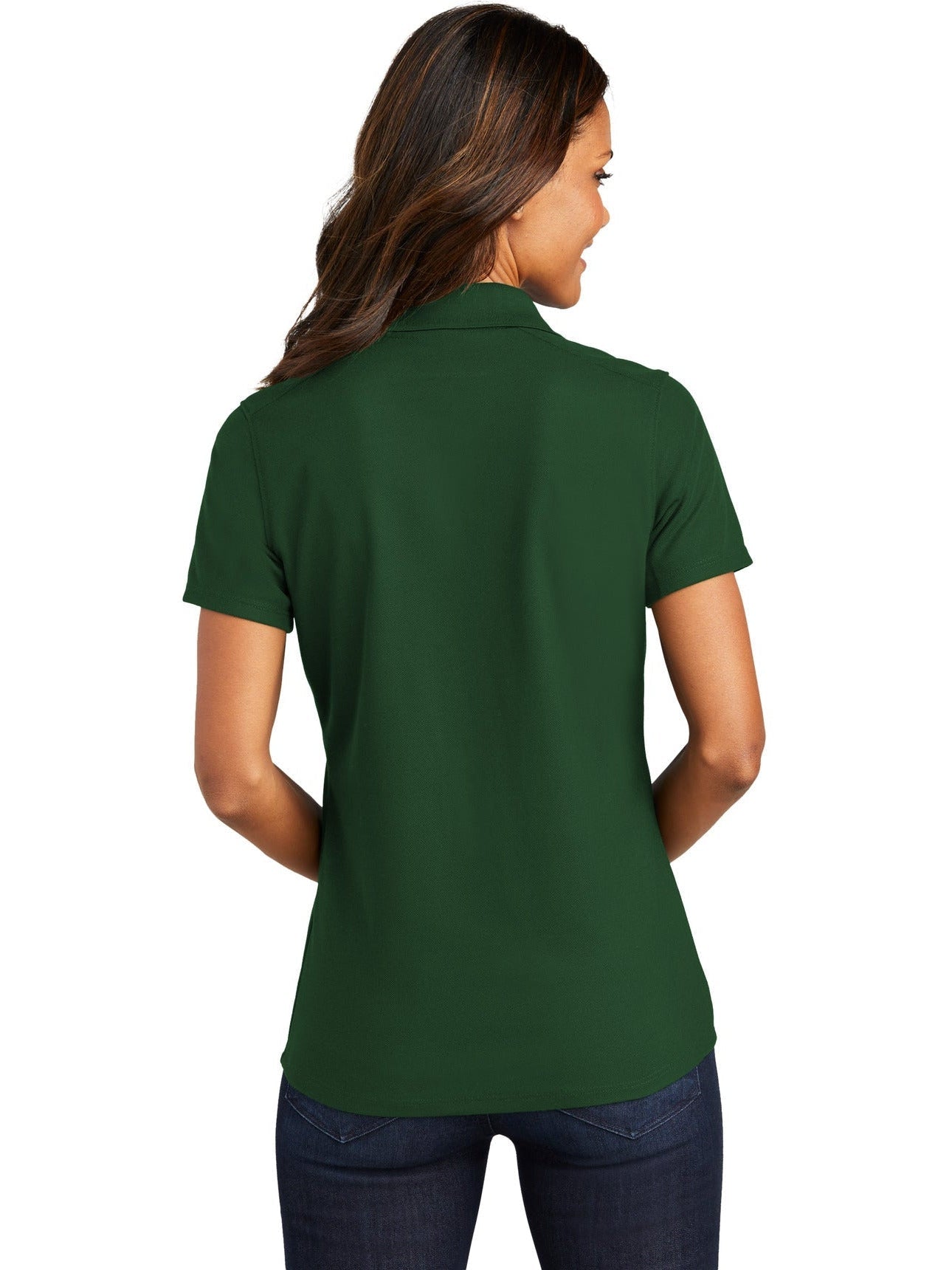 no-logo Port Authority Ladies EZPerformance Pique Polo-Regular-Port Authority-Thread Logic