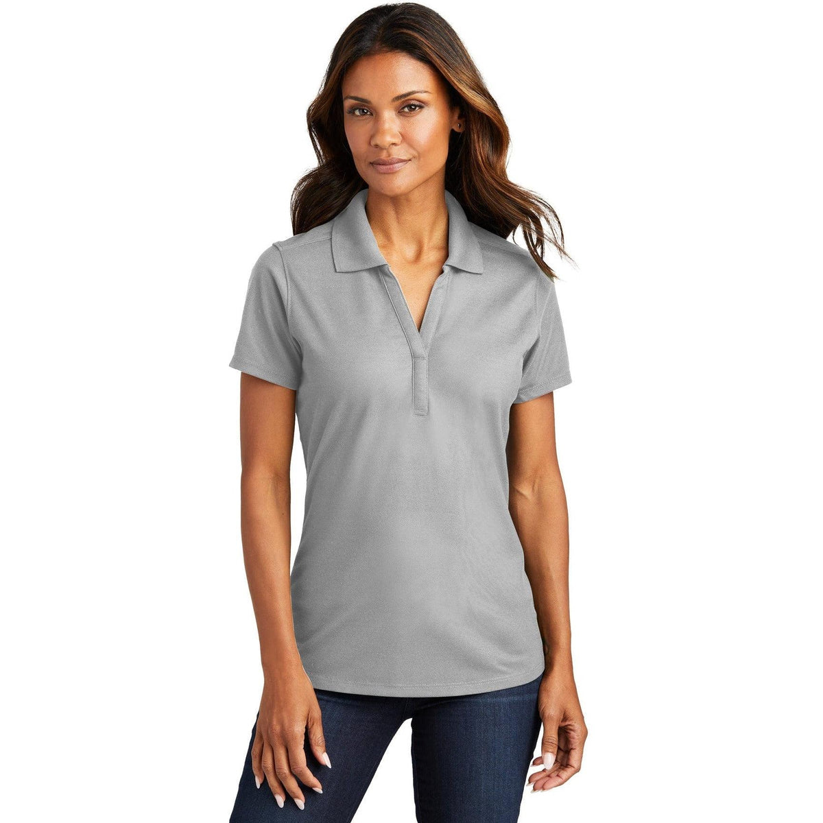 no-logo Port Authority Women's EZPerformance Pique Polo-Regular-Port Authority-Thread Logic