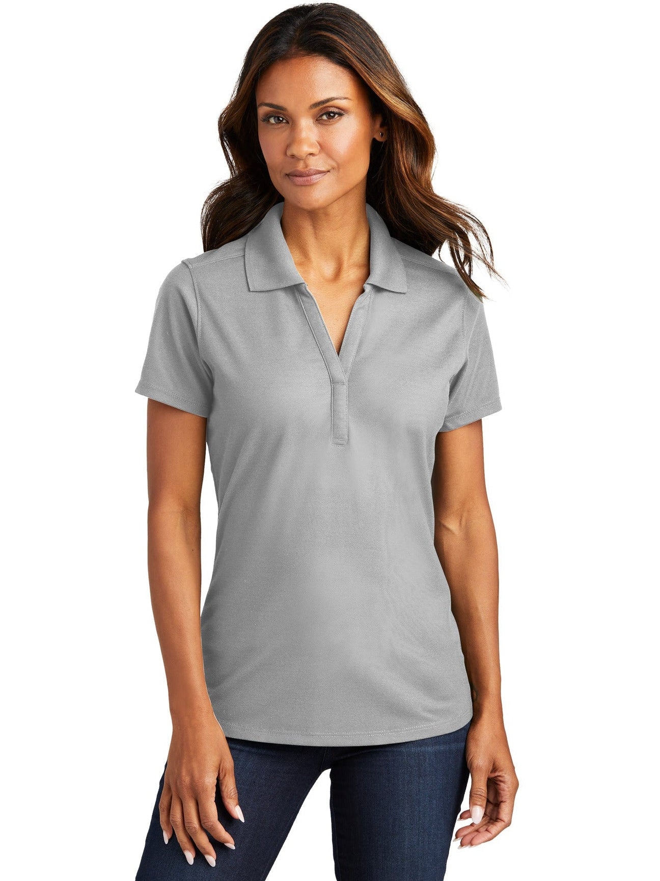 no-logo Port Authority Ladies EZPerformance Pique Polo-Regular-Port Authority-Thread Logic