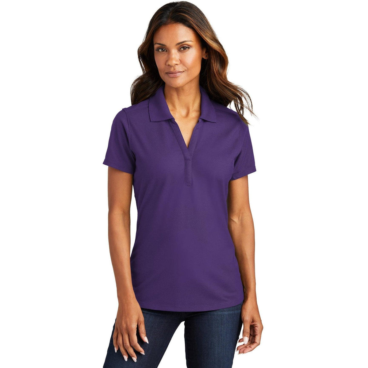 no-logo Port Authority Women's EZPerformance Pique Polo-Regular-Port Authority-Thread Logic