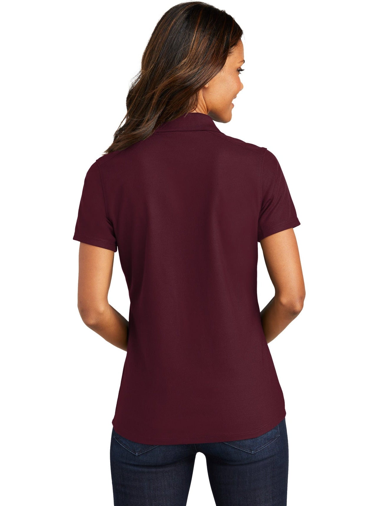 no-logo Port Authority Ladies EZPerformance Pique Polo-Regular-Port Authority-Thread Logic