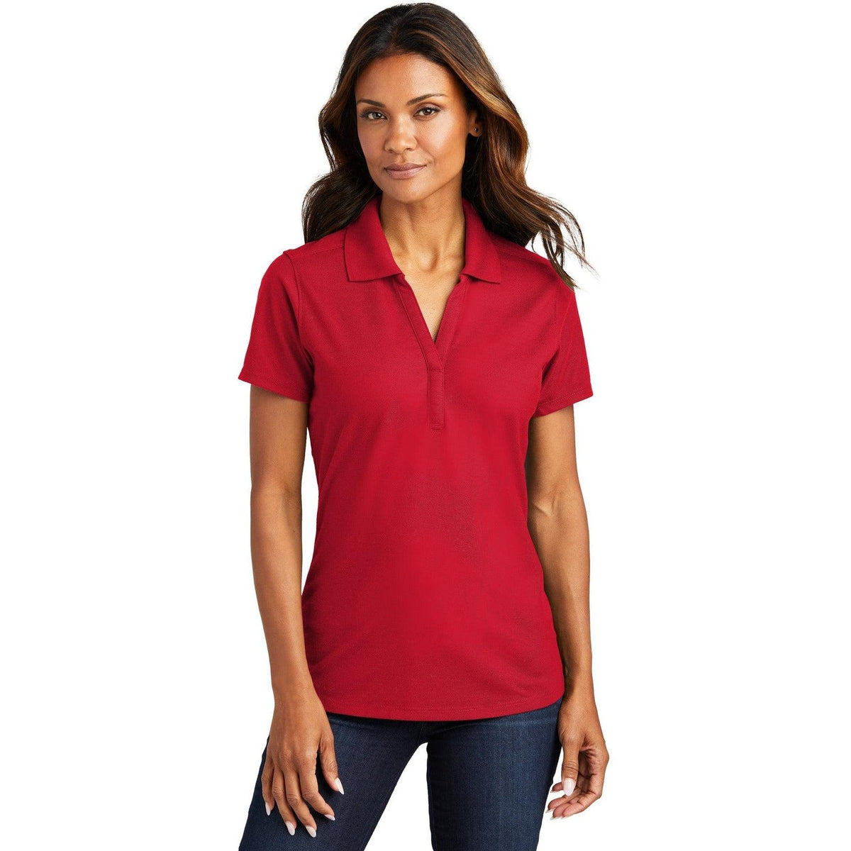 no-logo Port Authority Women's EZPerformance Pique Polo-Regular-Port Authority-Thread Logic