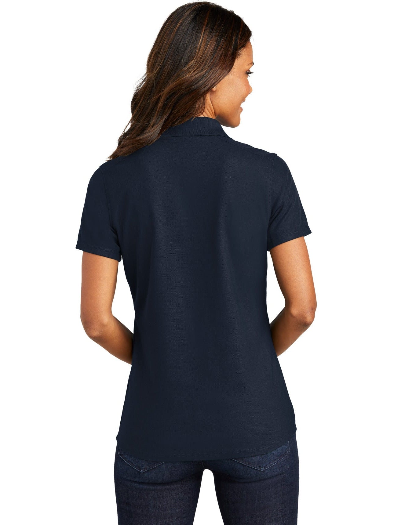 no-logo Port Authority Ladies EZPerformance Pique Polo-Regular-Port Authority-Thread Logic