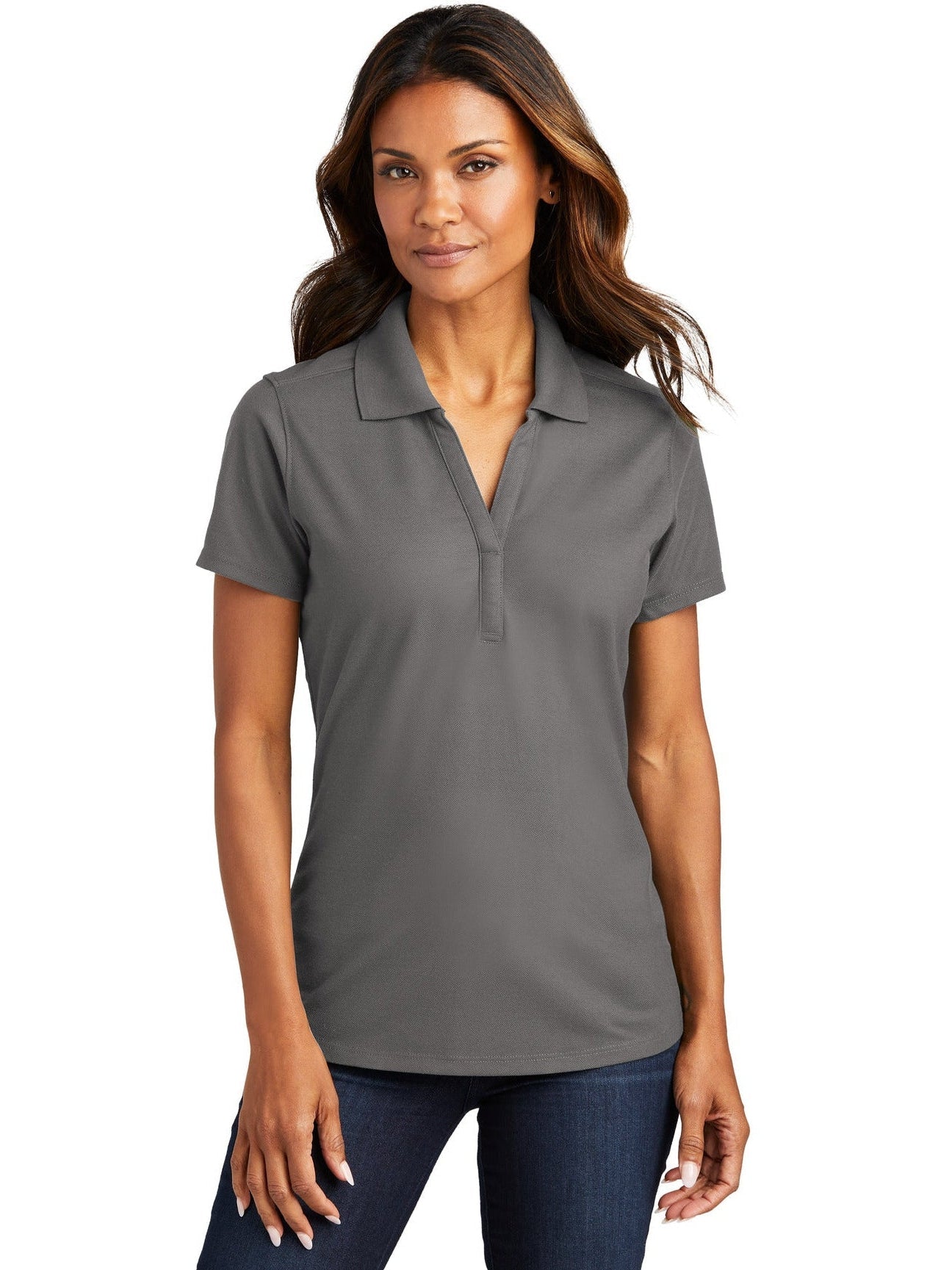 no-logo Port Authority Ladies EZPerformance Pique Polo-Regular-Port Authority-Thread Logic