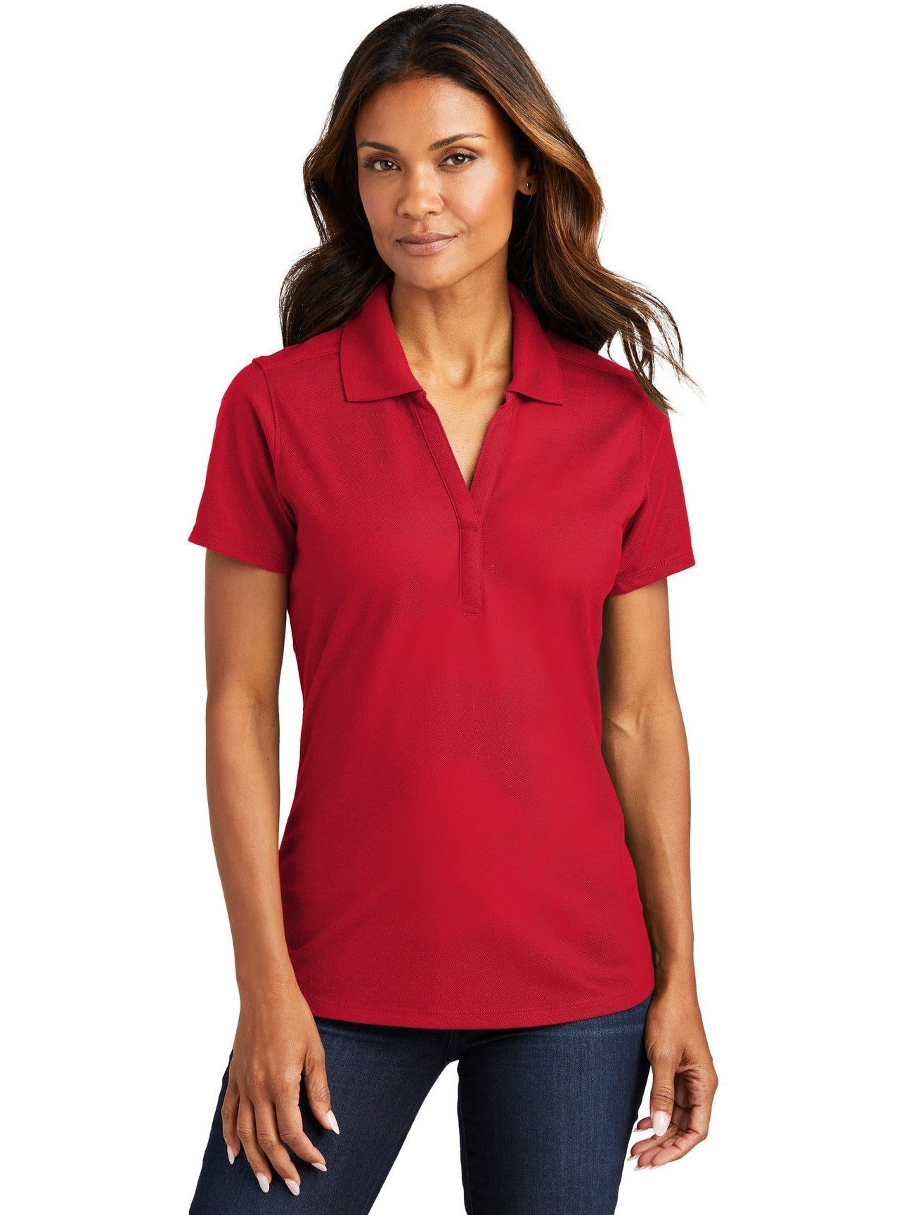 no-logo Port Authority Ladies EZPerformance Pique Polo-Regular-Port Authority-Thread Logic