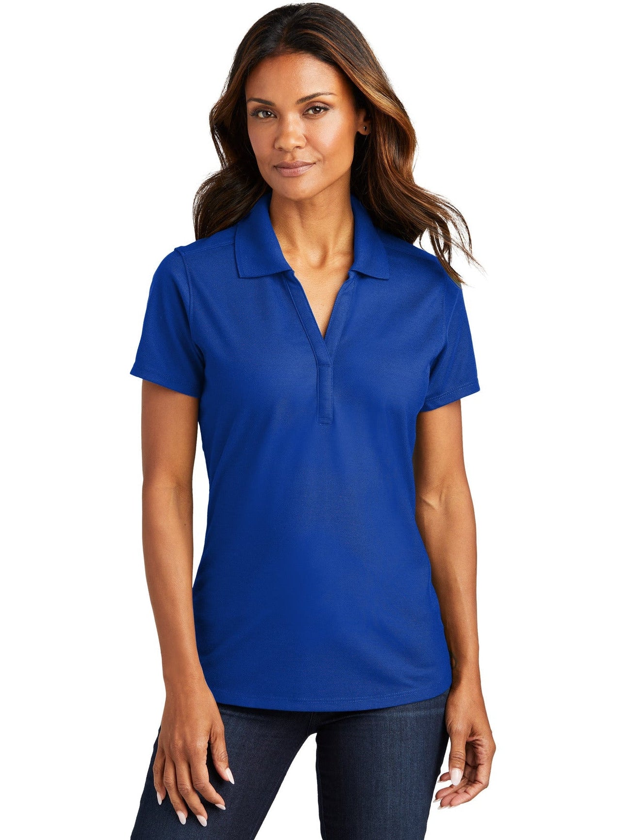 no-logo Port Authority Ladies EZPerformance Pique Polo-Regular-Port Authority-Thread Logic