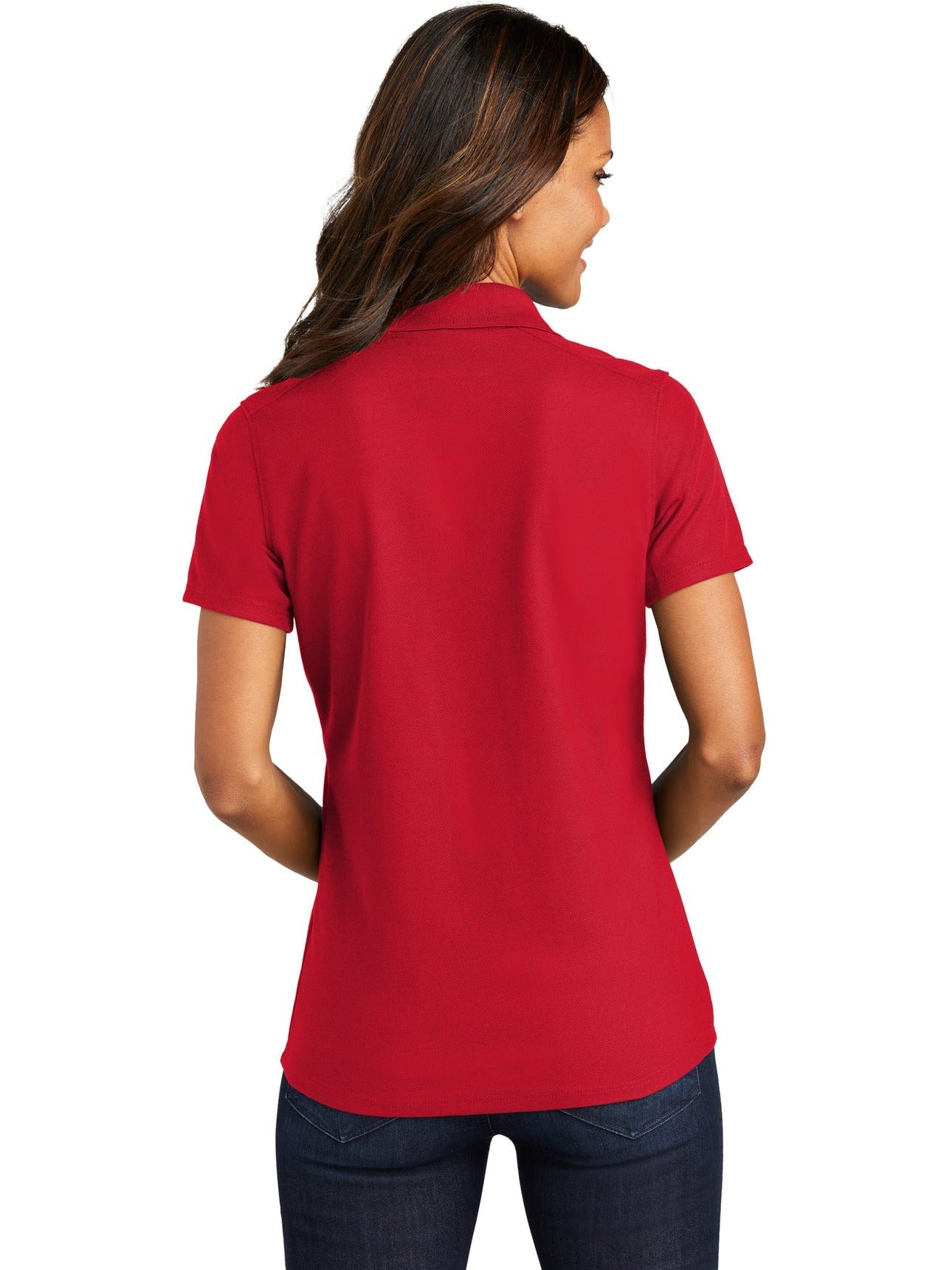 no-logo Port Authority Ladies EZPerformance Pique Polo-Regular-Port Authority-Thread Logic