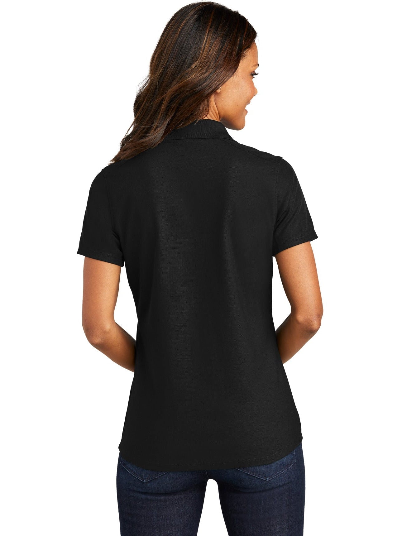 no-logo Port Authority Ladies EZPerformance Pique Polo-Regular-Port Authority-Thread Logic