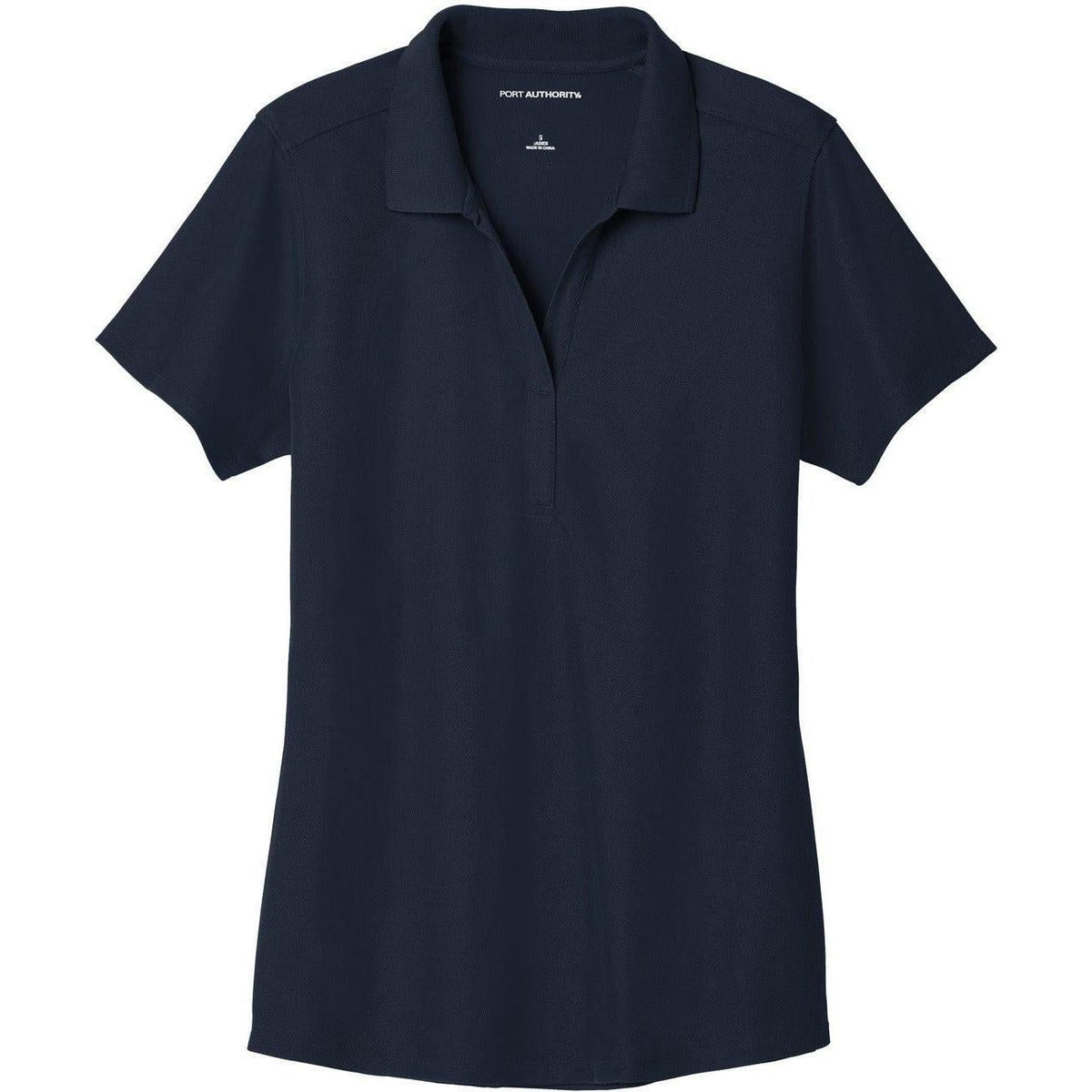 logo-left Port Authority Women's EZPerformance Pique Polo-Regular-Port Authority-Navy-XS-Thread Logic
