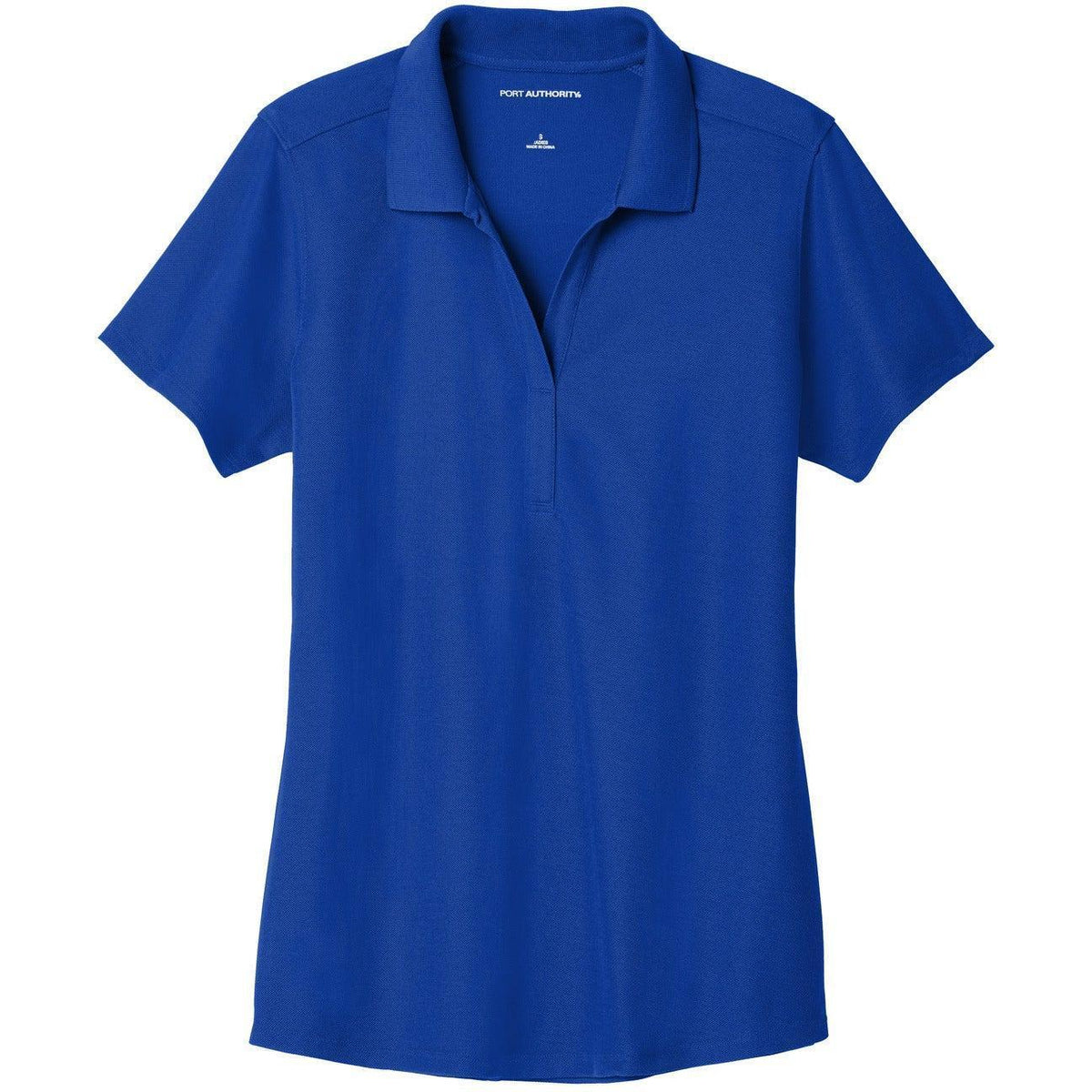 logo-left Port Authority Women's EZPerformance Pique Polo-Regular-Port Authority-True Royal-XS-Thread Logic