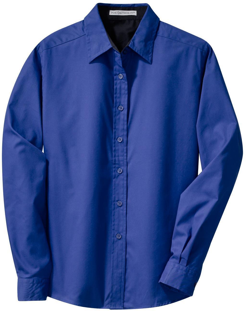 Port Authority Ladies Easy Care-Regular-Port Authority-Royal/Classic Navy-XS-Thread Logic