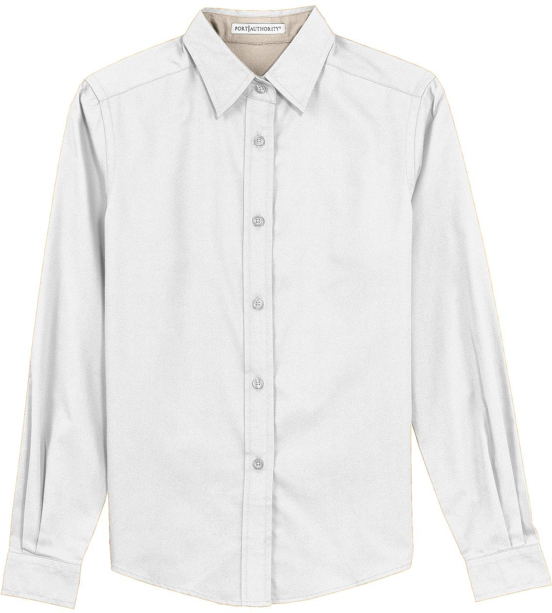 Port Authority Ladies Easy Care-Regular-Port Authority-White/Light Stone-XS-Thread Logic