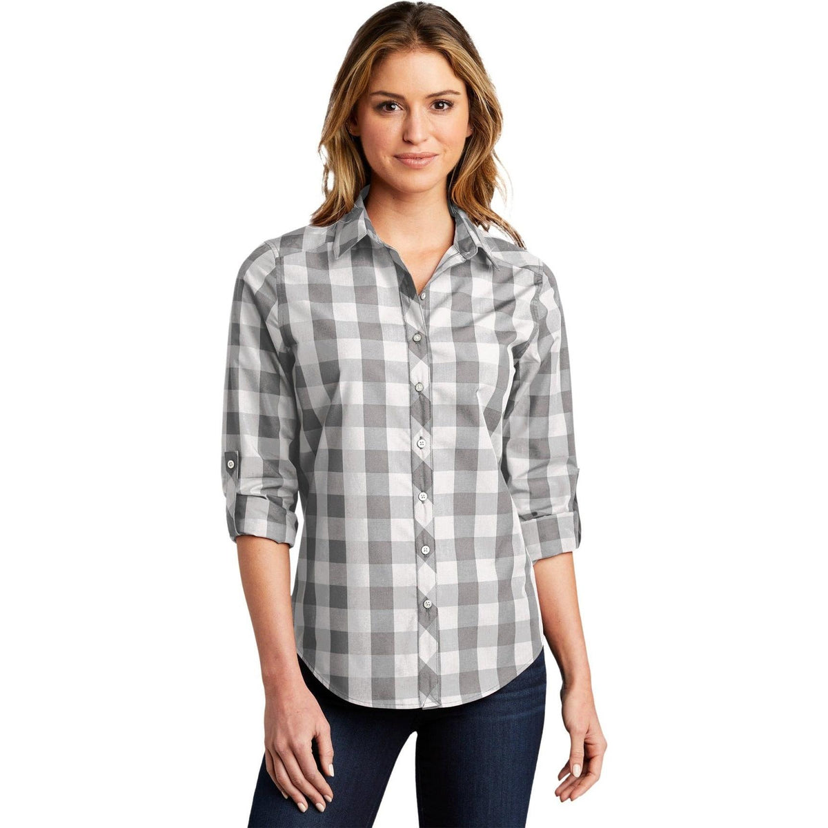 no-logo Port Authority Ladies Everyday Plaid Shirt-Active-Port Authority-Thread Logic