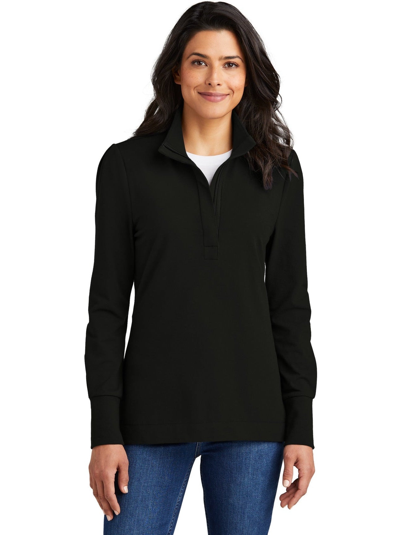 no-logo Port Authority Ladies Fairway Stretch 1/4-Zip-New-Port Authority-Thread Logic