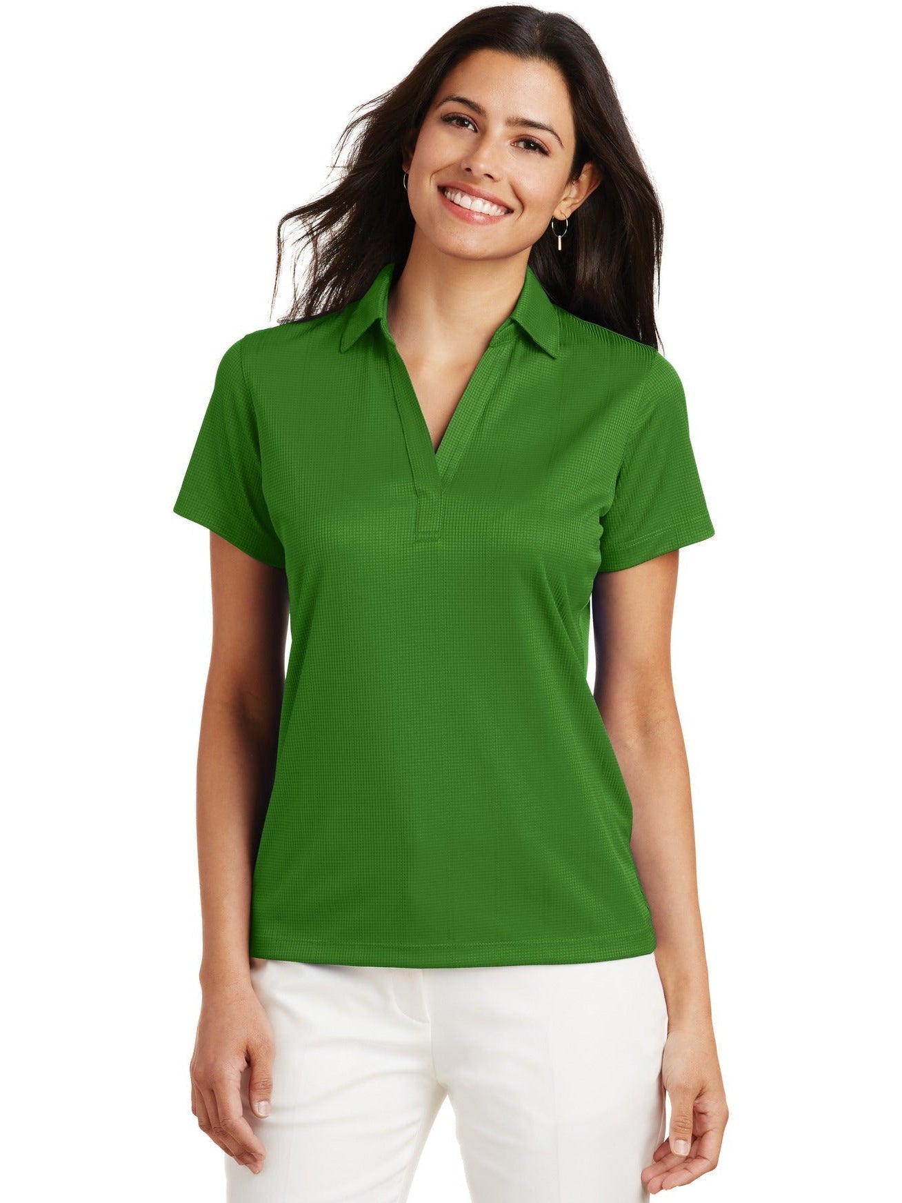 no-logo Port Authority Ladies Fine Jacquard Polo-Regular-Port Authority-Thread Logic