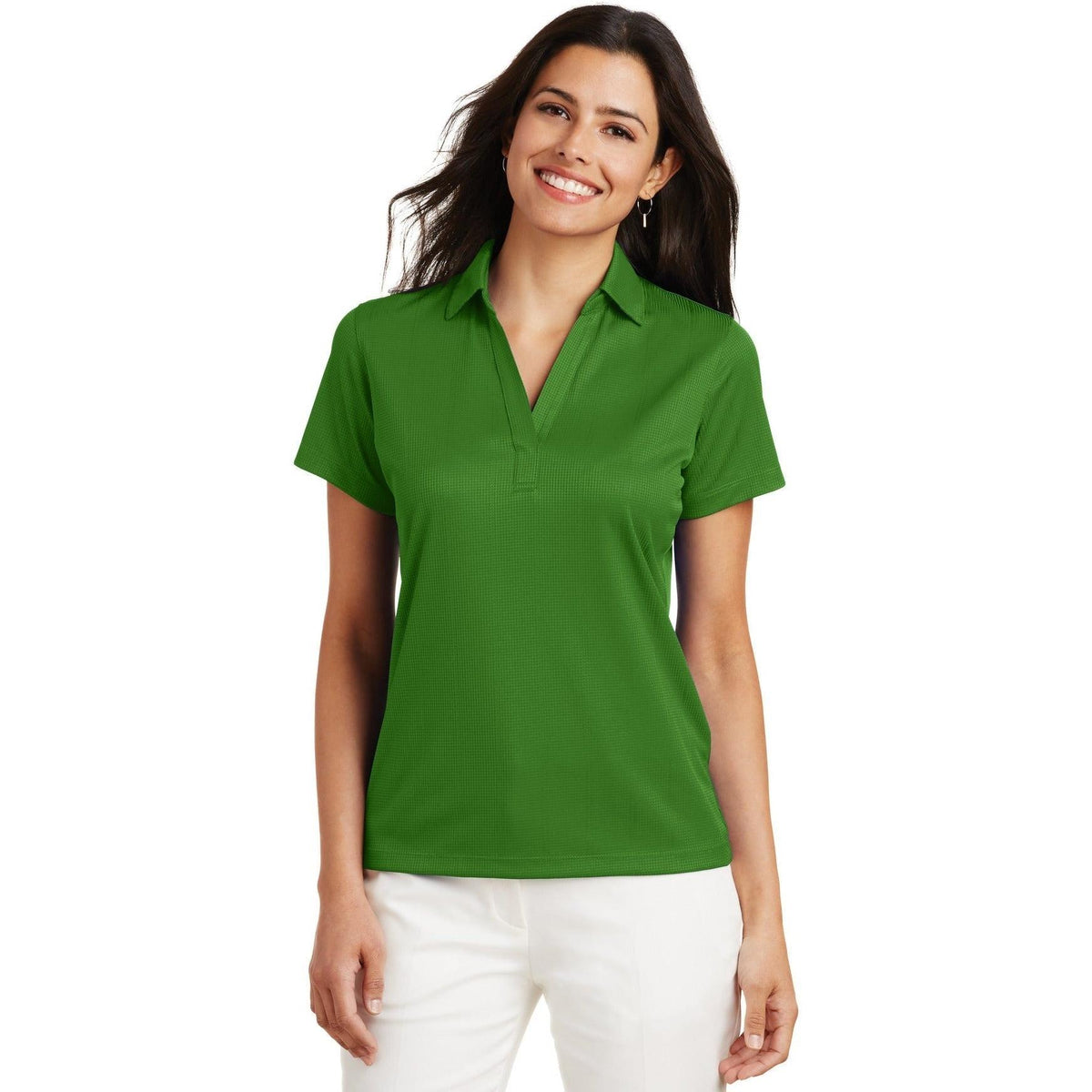 no-logo Port Authority Women's Fine Jacquard Polo-Regular-Port Authority-Thread Logic