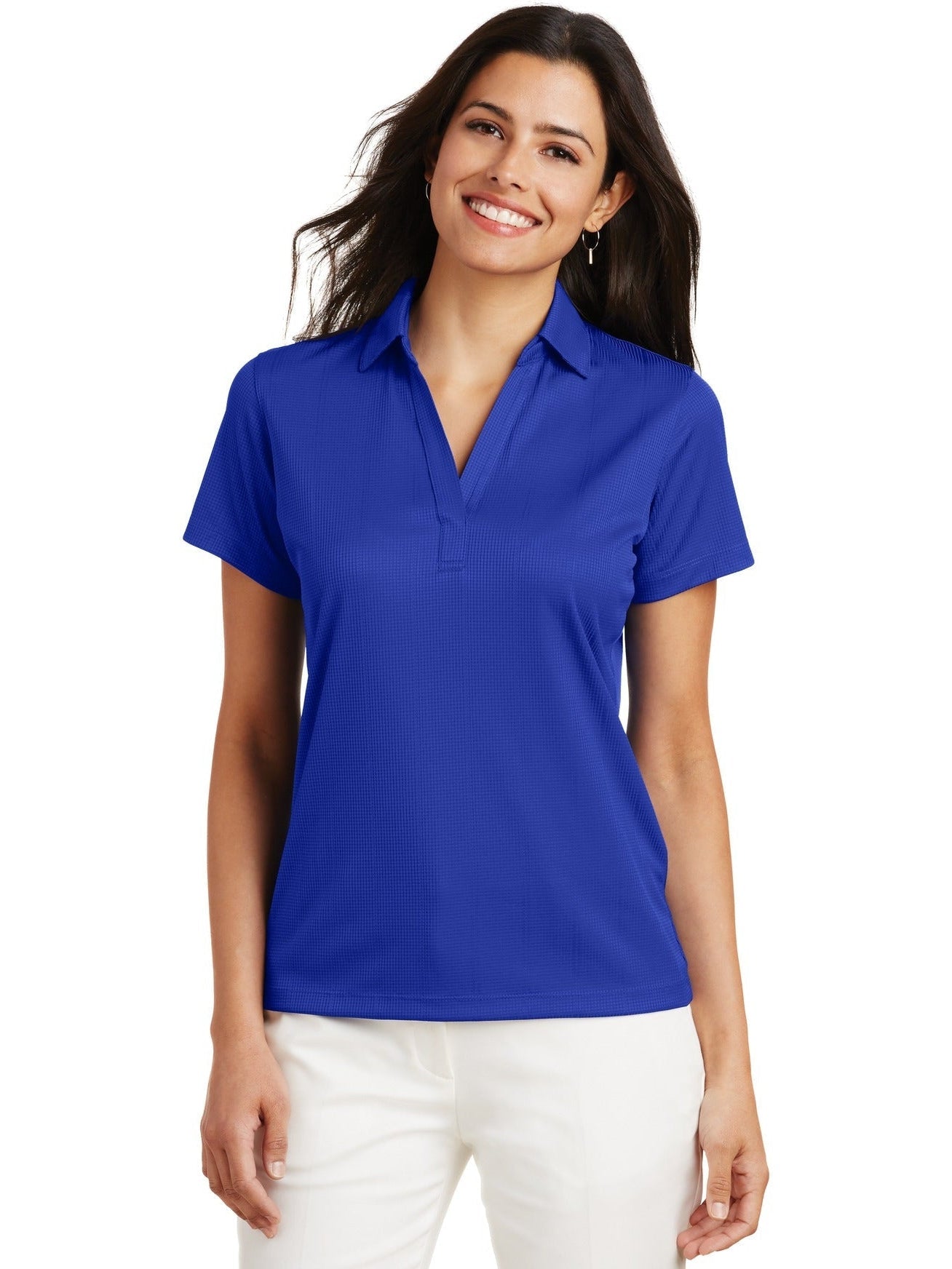 no-logo Port Authority Ladies Fine Jacquard Polo-Regular-Port Authority-Thread Logic