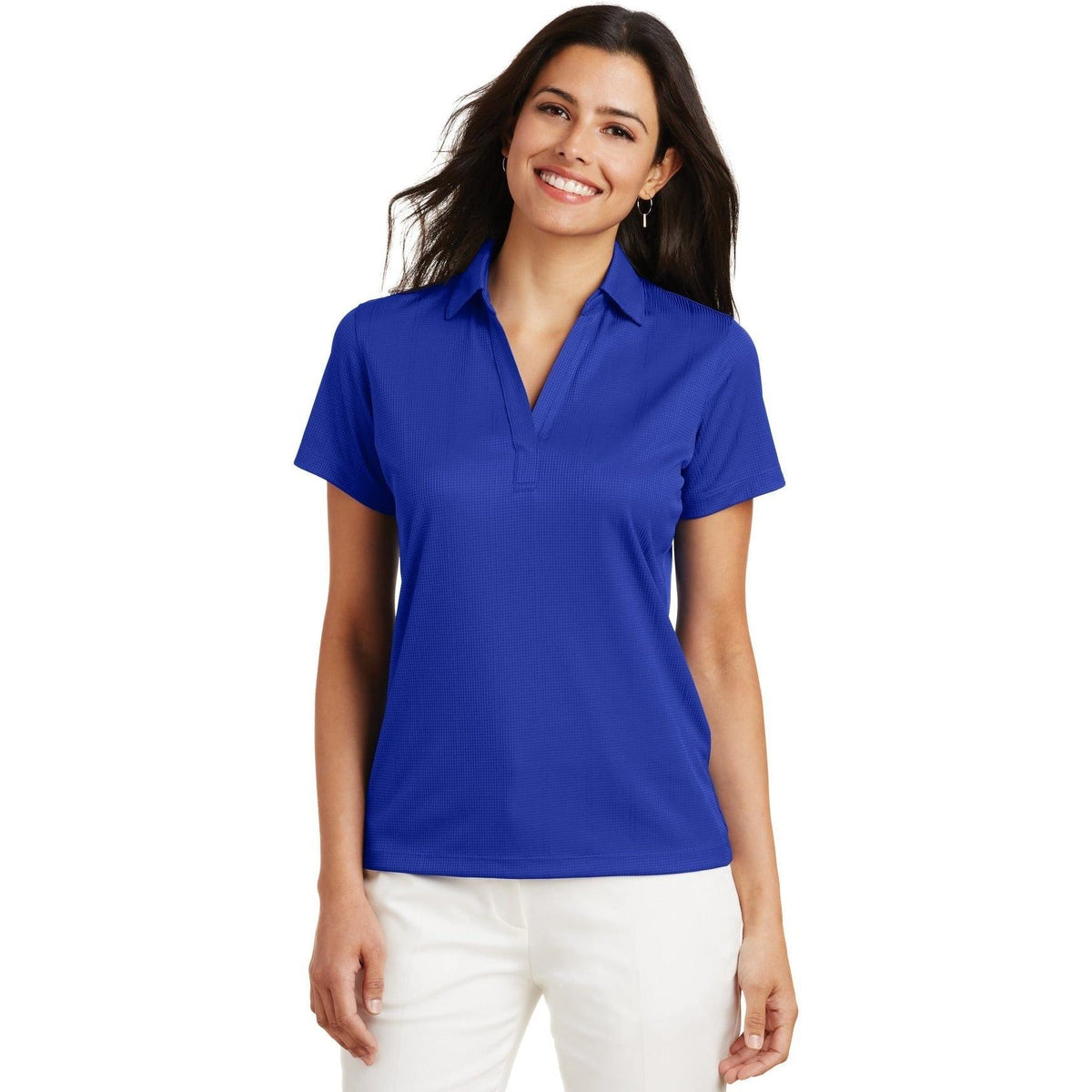 no-logo Port Authority Women's Fine Jacquard Polo-Regular-Port Authority-Thread Logic