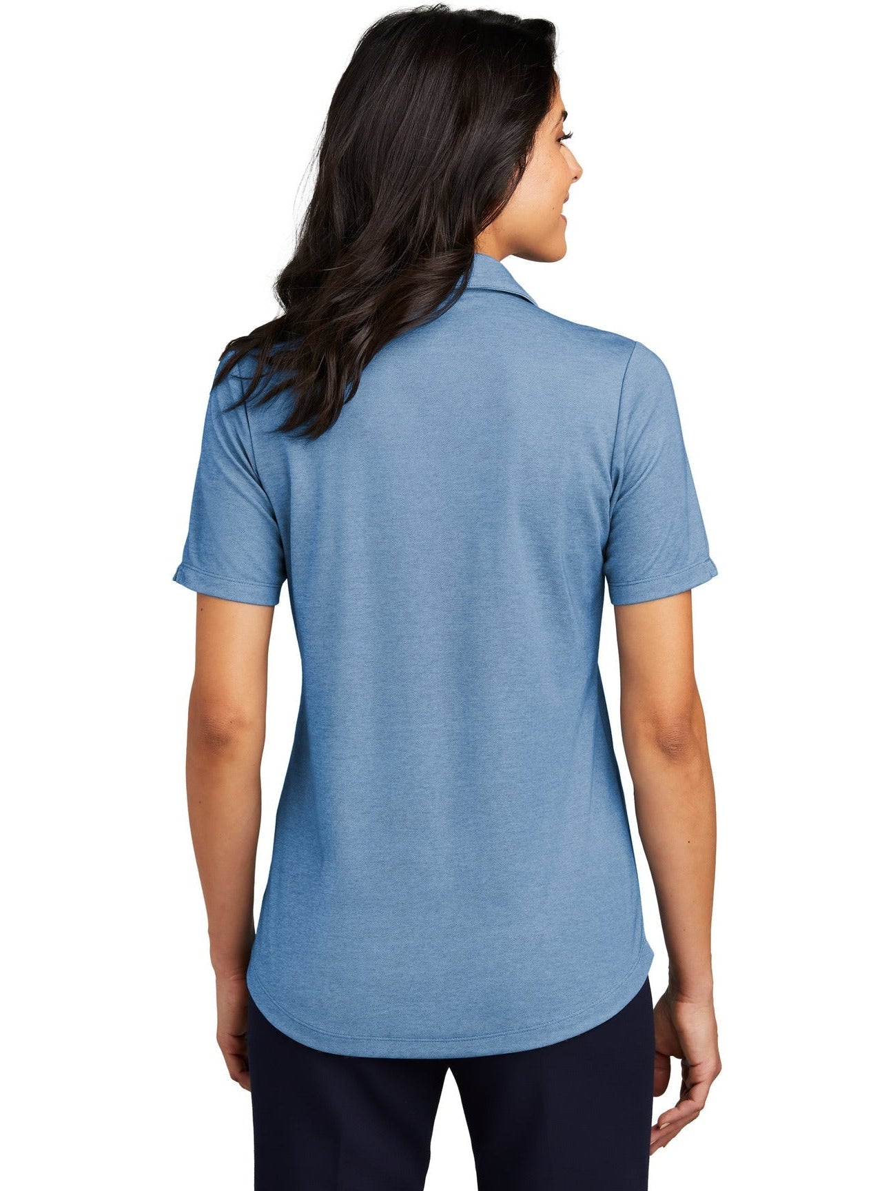 no-logo Port Authority Ladies Fine Pique Blend Polo-New-Port Authority-Thread Logic