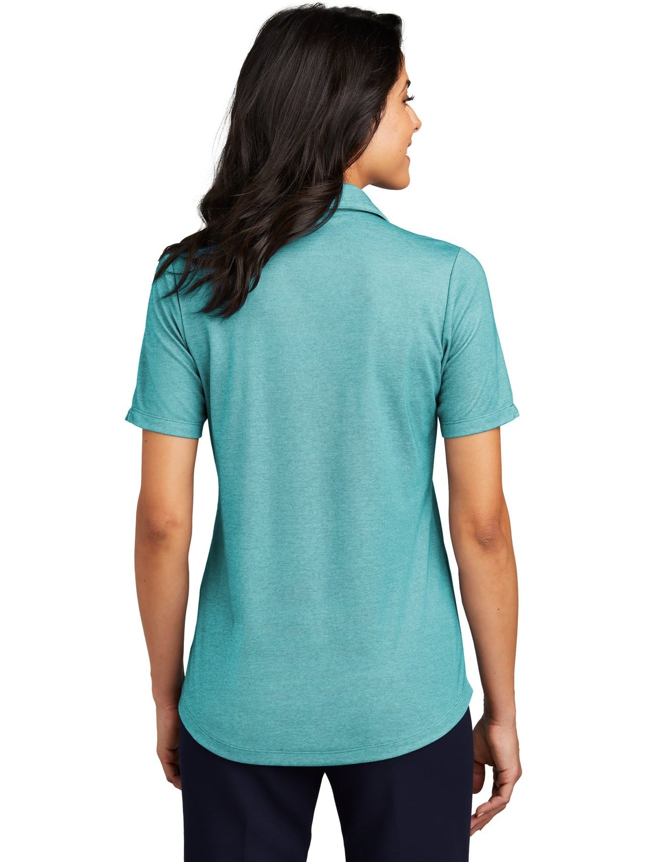 no-logo Port Authority Ladies Fine Pique Blend Polo-New-Port Authority-Thread Logic