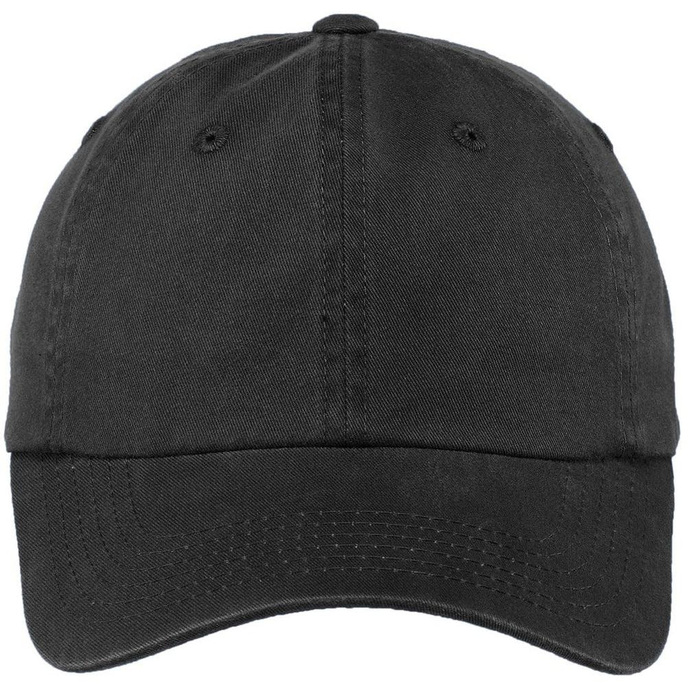no-logo Port Authority Ladies Garment-Washed Cap-Regular-Port Authority-Black-OSFA-Thread Logic