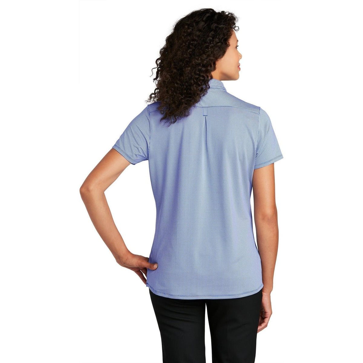 no-logo Port Authority Women's Gingham Polo-Active-Port Authority-Thread Logic