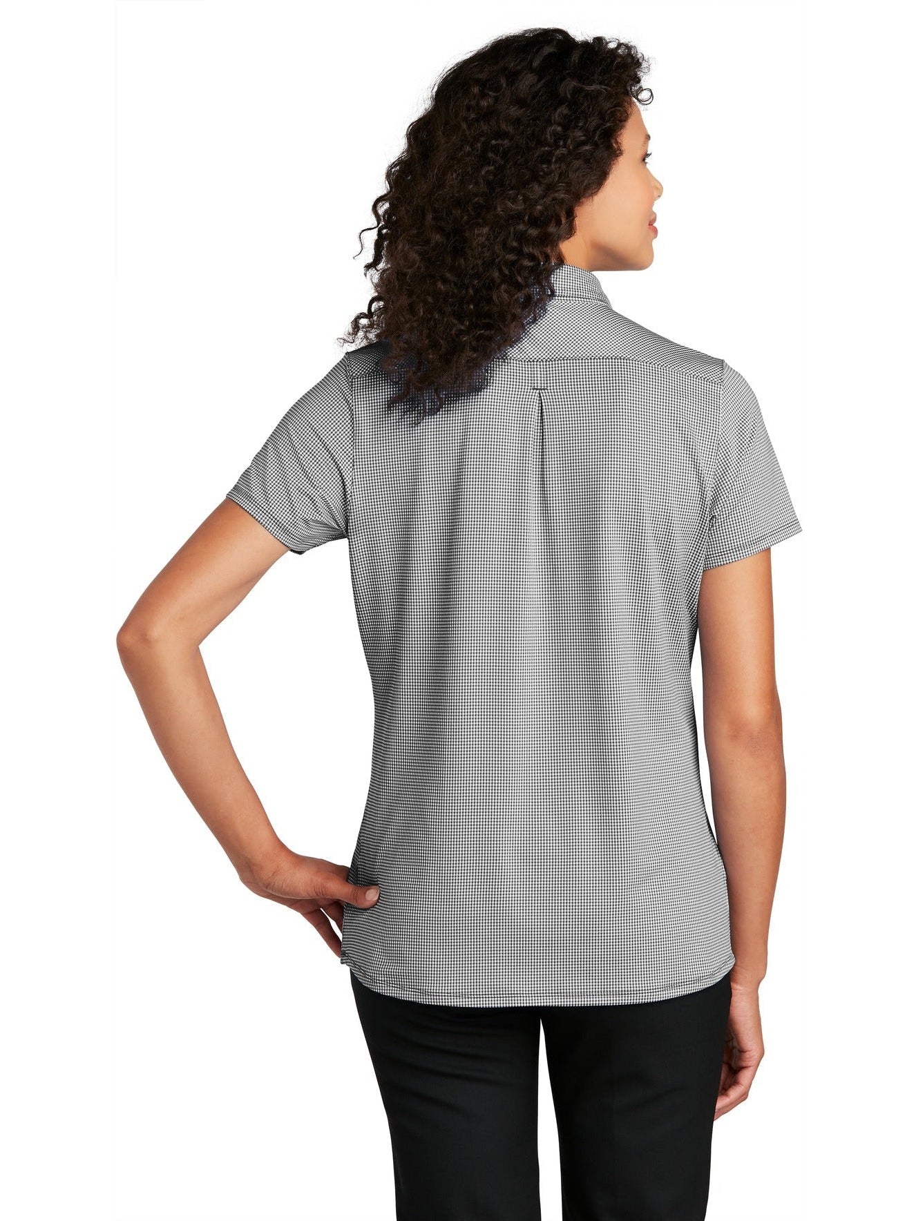 no-logo Port Authority Ladies Gingham Polo-Regular-Port Authority-Thread Logic