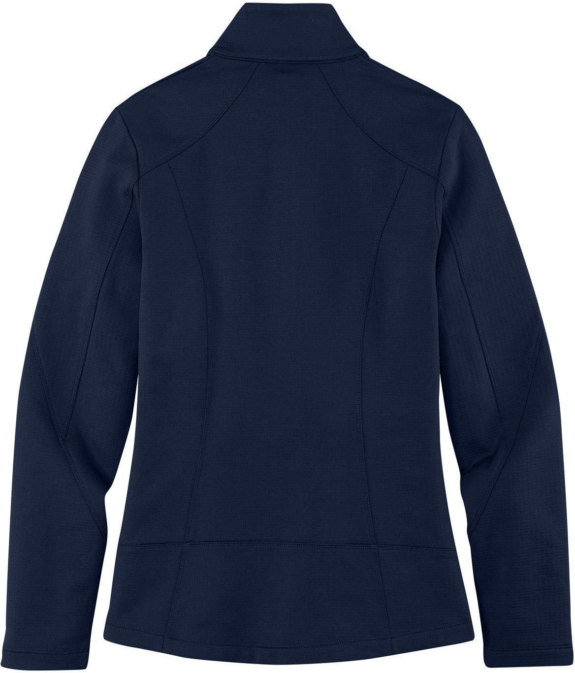 no-logo Port Authority Ladies Grid Fleece Jacket-Regular-Port Authority-Thread Logic