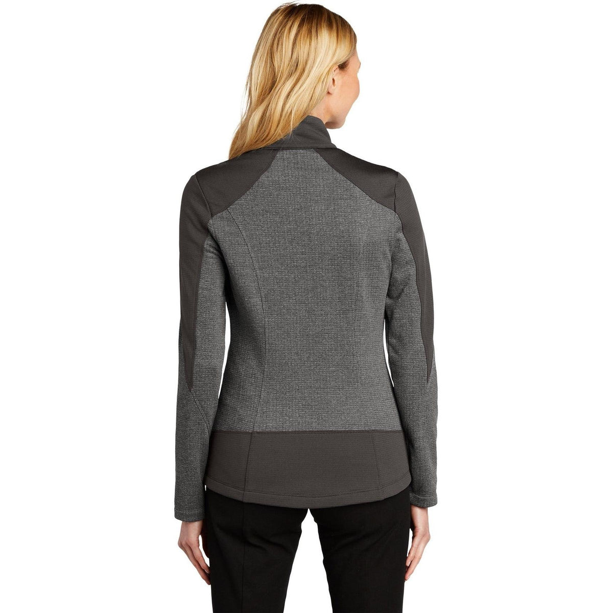 no-logo Port Authority Ladies Grid Fleece Jacket-Regular-Port Authority-Thread Logic