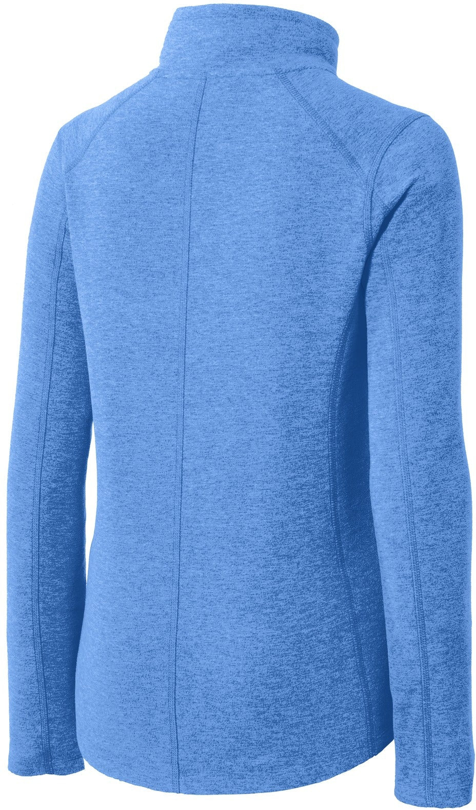 no-logo Port Authority Ladies Heather Microfleece Full-Zip Jacket-Regular-Port Authority-Thread Logic