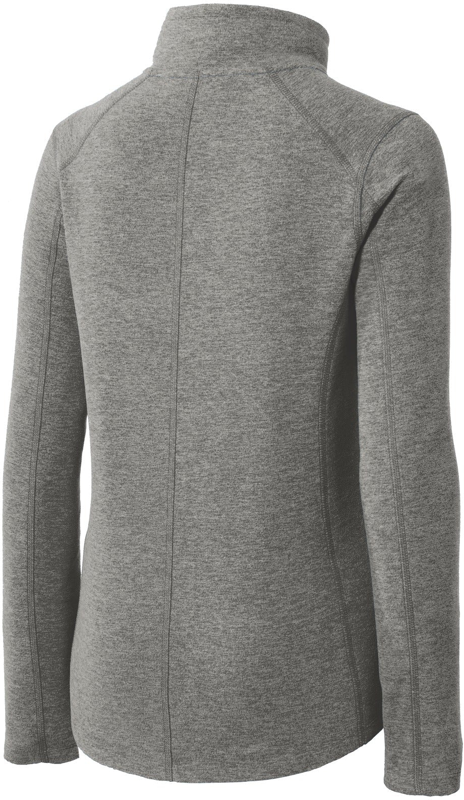 no-logo Port Authority Ladies Heather Microfleece Full-Zip Jacket-Regular-Port Authority-Thread Logic