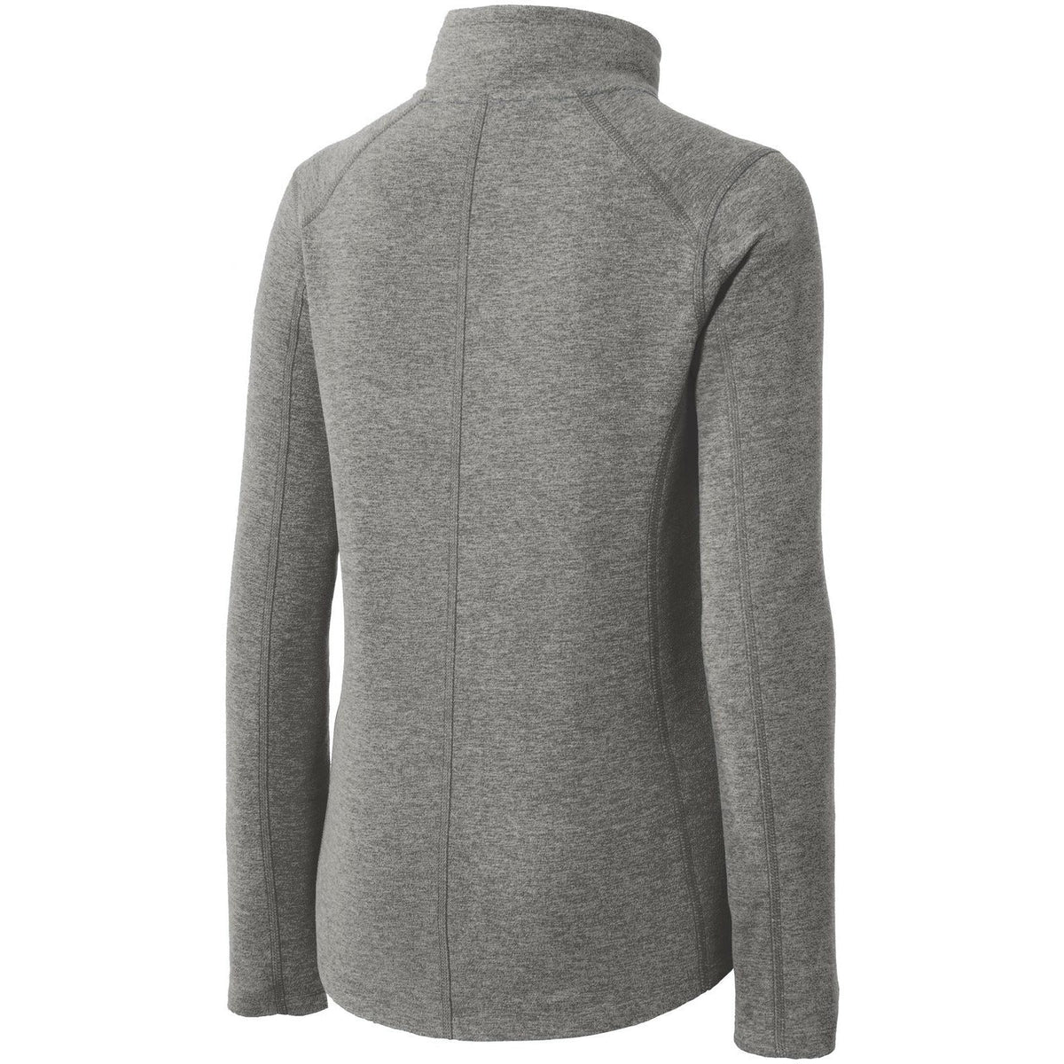 no-logo Port Authority Women's Heather Microfleece Full-Zip Jacket-Regular-Port Authority-Thread Logic