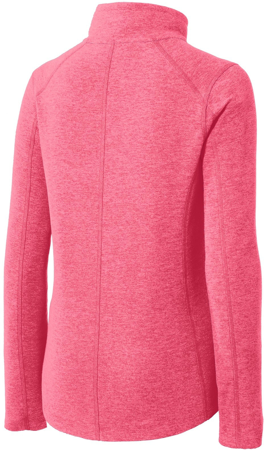 no-logo Port Authority Ladies Heather Microfleece Full-Zip Jacket-Regular-Port Authority-Thread Logic