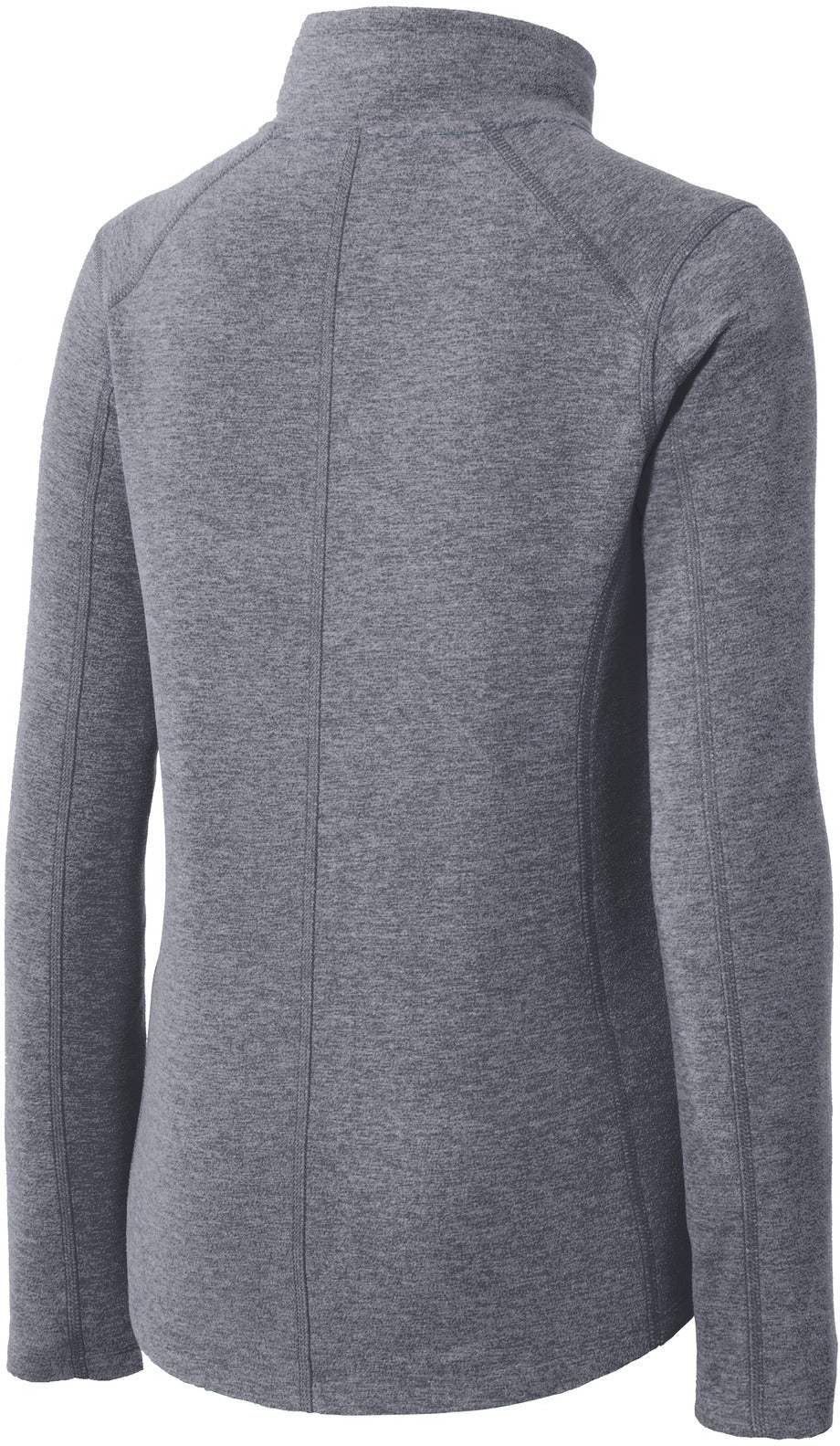 no-logo Port Authority Ladies Heather Microfleece Full-Zip Jacket-Regular-Port Authority-Thread Logic