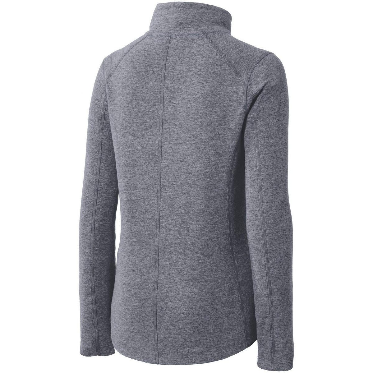 no-logo Port Authority Women's Heather Microfleece Full-Zip Jacket-Regular-Port Authority-Thread Logic