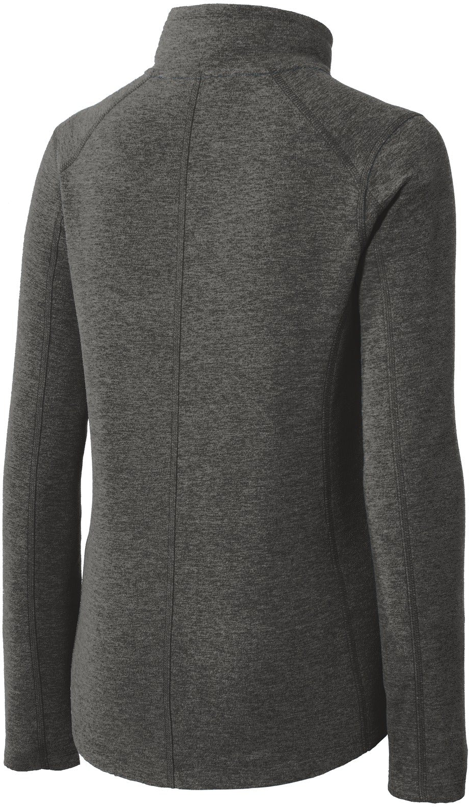 no-logo Port Authority Ladies Heather Microfleece Full-Zip Jacket-Regular-Port Authority-Thread Logic