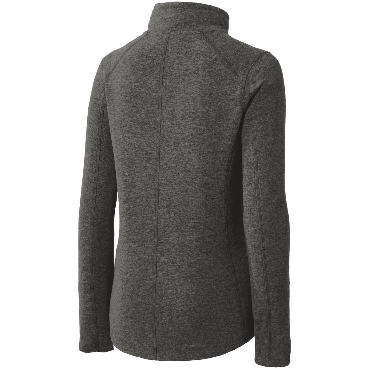no-logo Port Authority Women's Heather Microfleece Full-Zip Jacket-Regular-Port Authority-Thread Logic